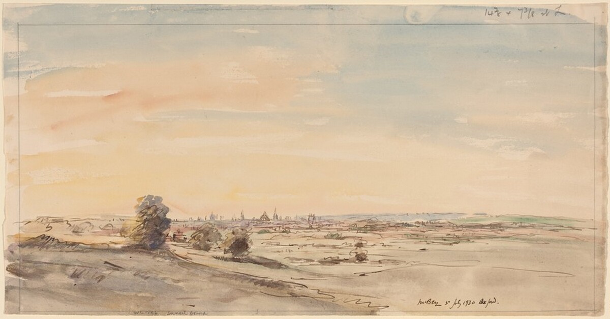 Sunset, Oxford by James McBey