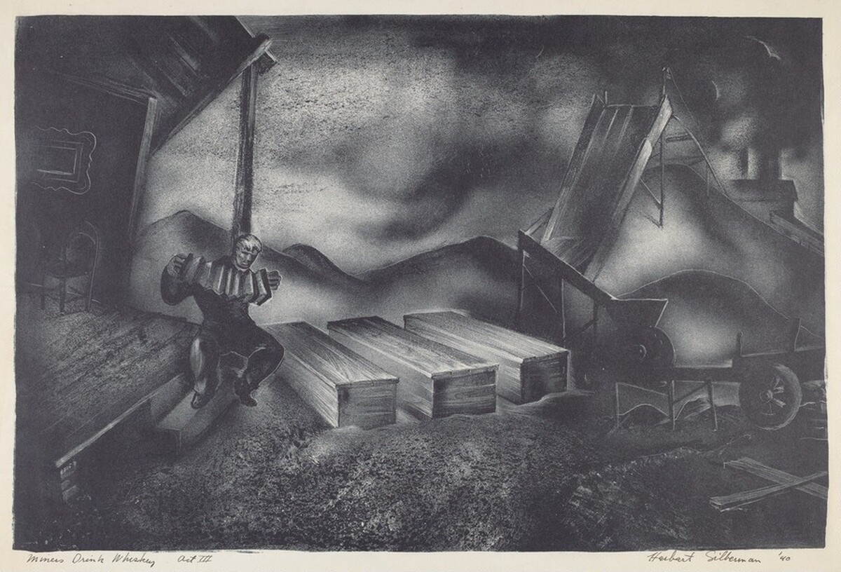 Miners Drink Whiskey, Act III by Herbert Silberman