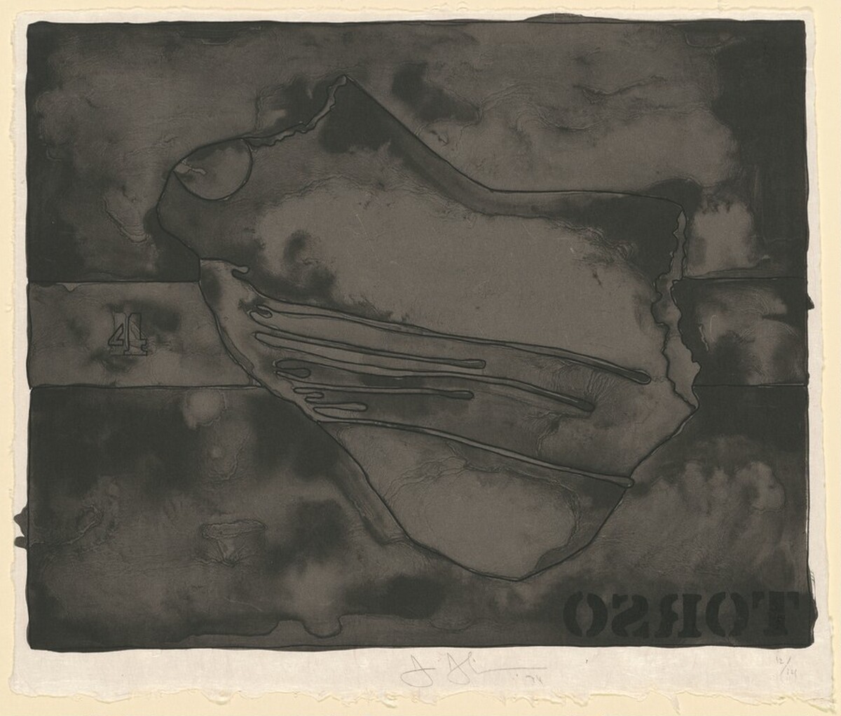Torso (Black State) by Jasper Johns