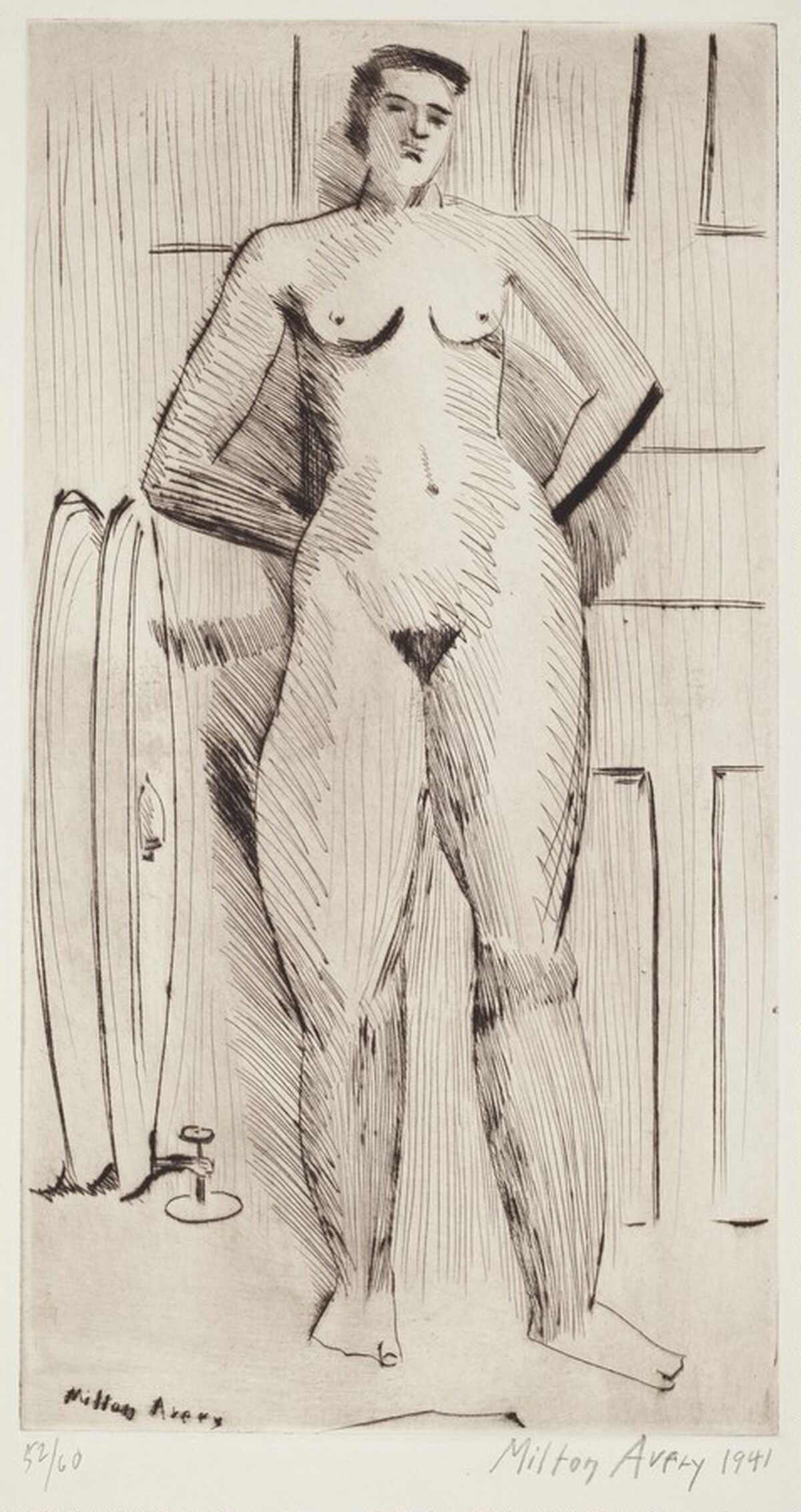 Standing Nude by Milton Avery