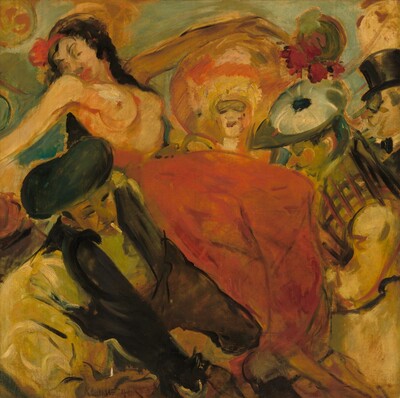 Dancer in a Red Skirt (Fiesta) (Bleecker Street Tavern Mural)