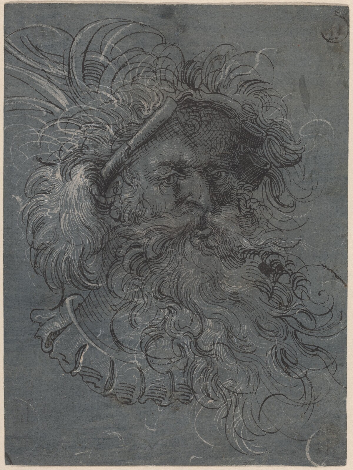 Head of a Bearded Man by Jost Amman