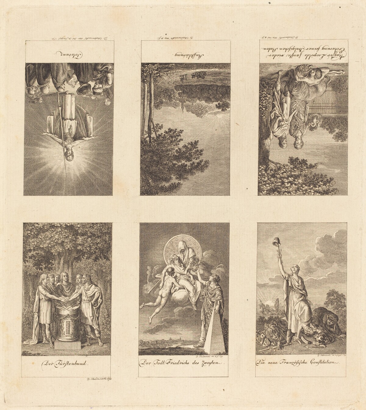 Six Great Events of 1780-1790 by Daniel Nikolaus Chodowiecki