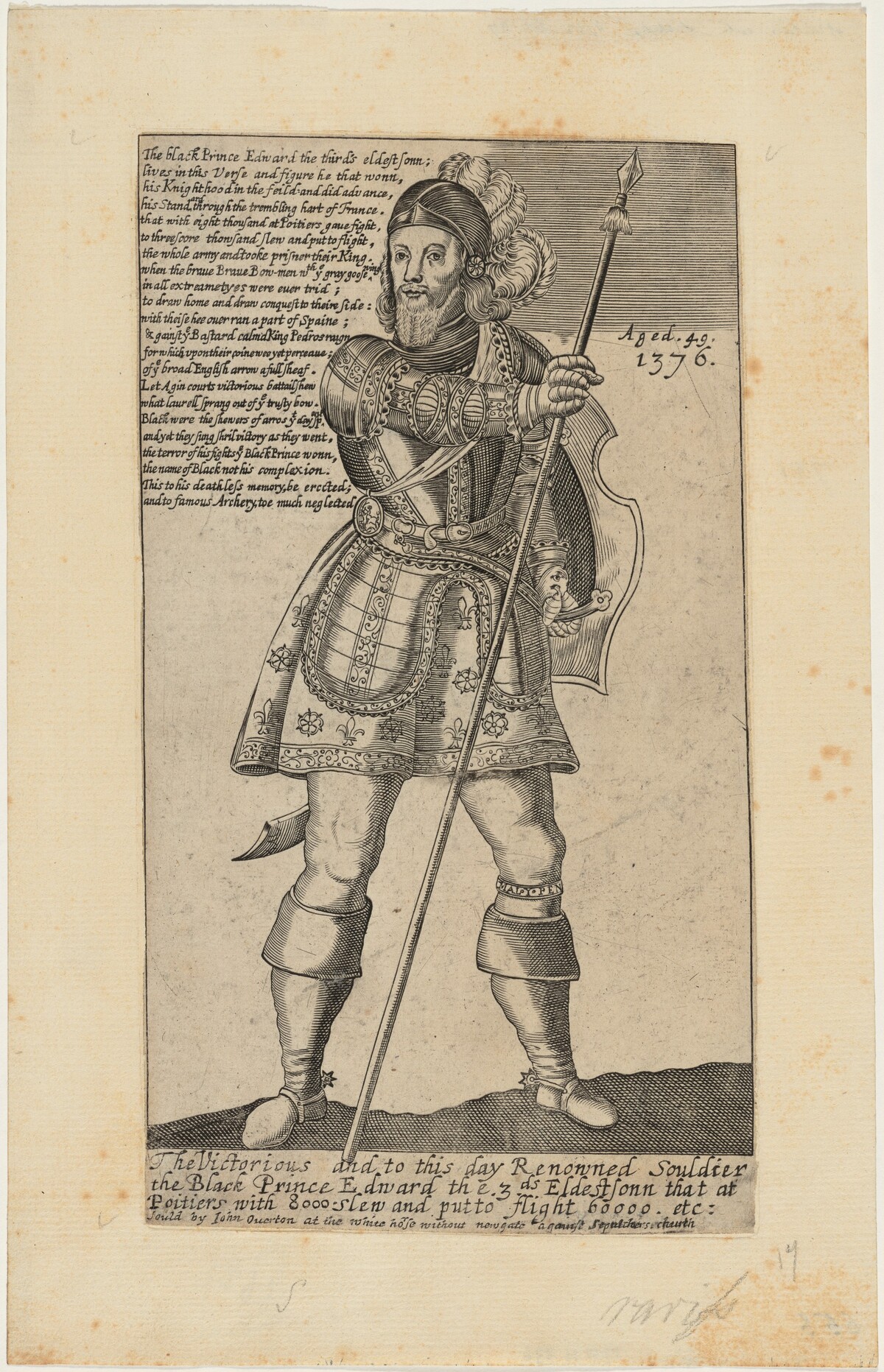 Edward, the Black Prince at the Age of 49 by Thomas Cecil