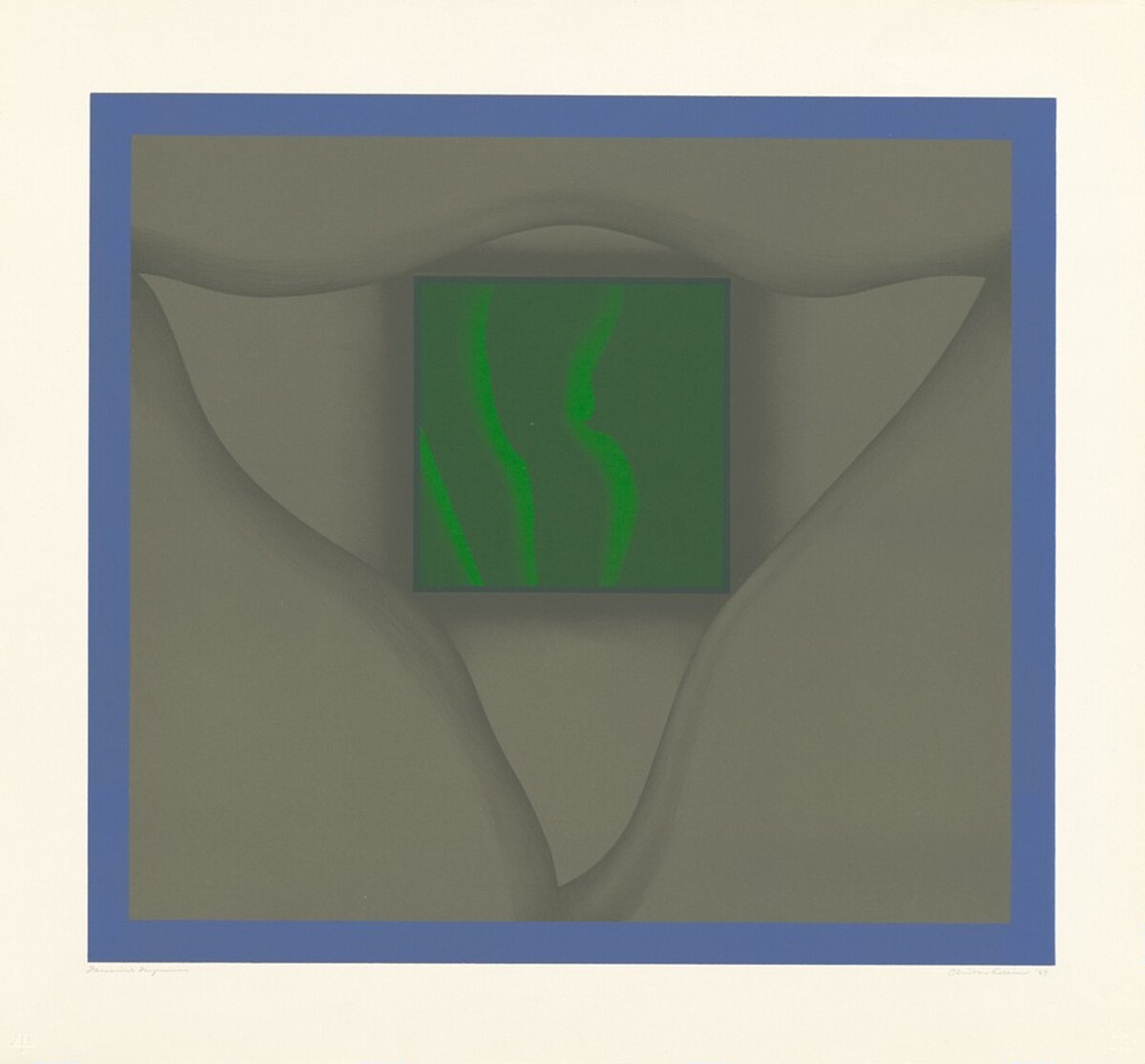 Figure in Green by Clinton Adams
