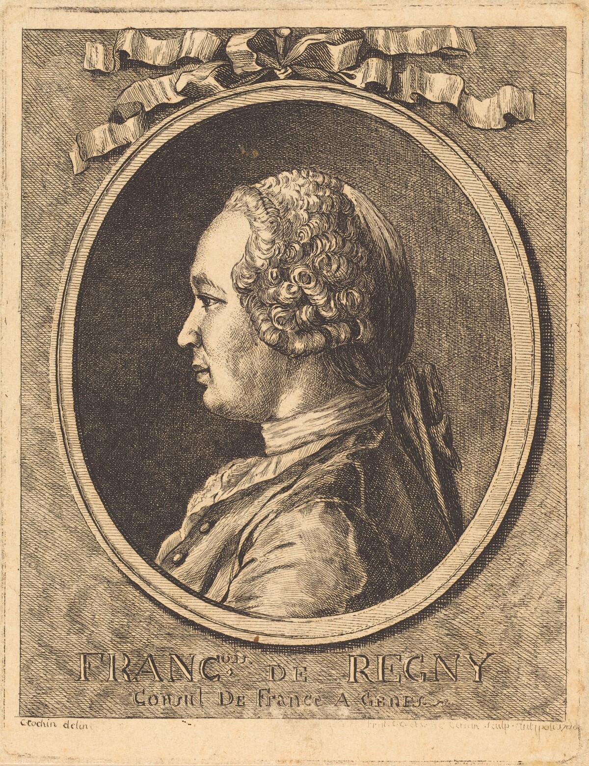Francois de Regny by after Charles-Nicolas Cochin II