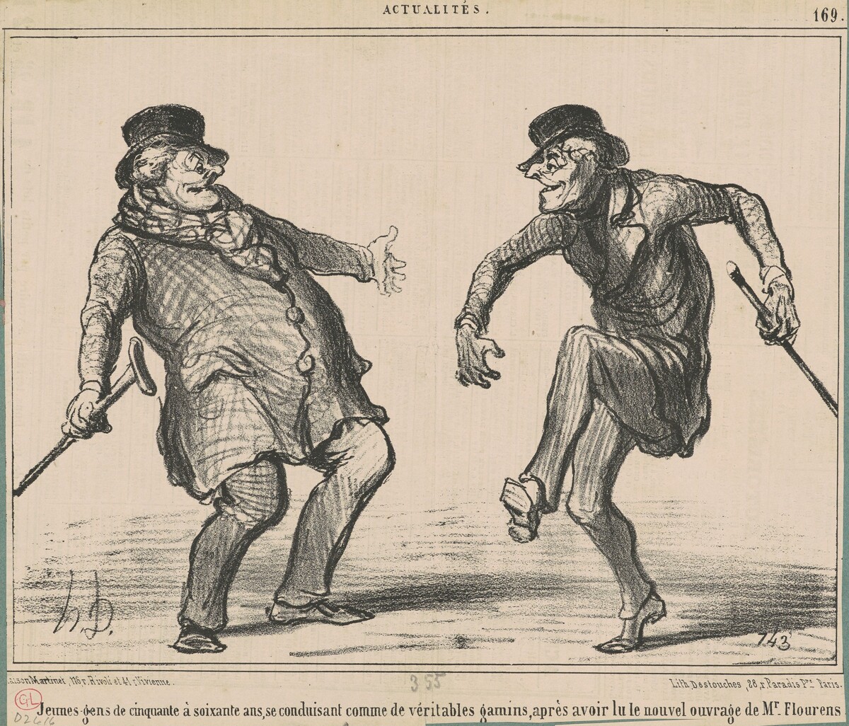 Jeunes gens de cinquante a soixante ans ... by Honoré Daumier