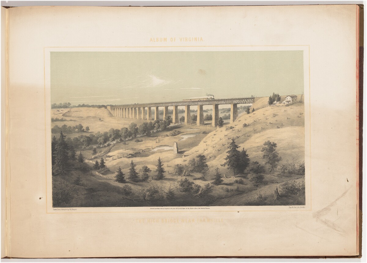 The High Bridge Near Farmville by Woldemar Rau, after Edward Beyer