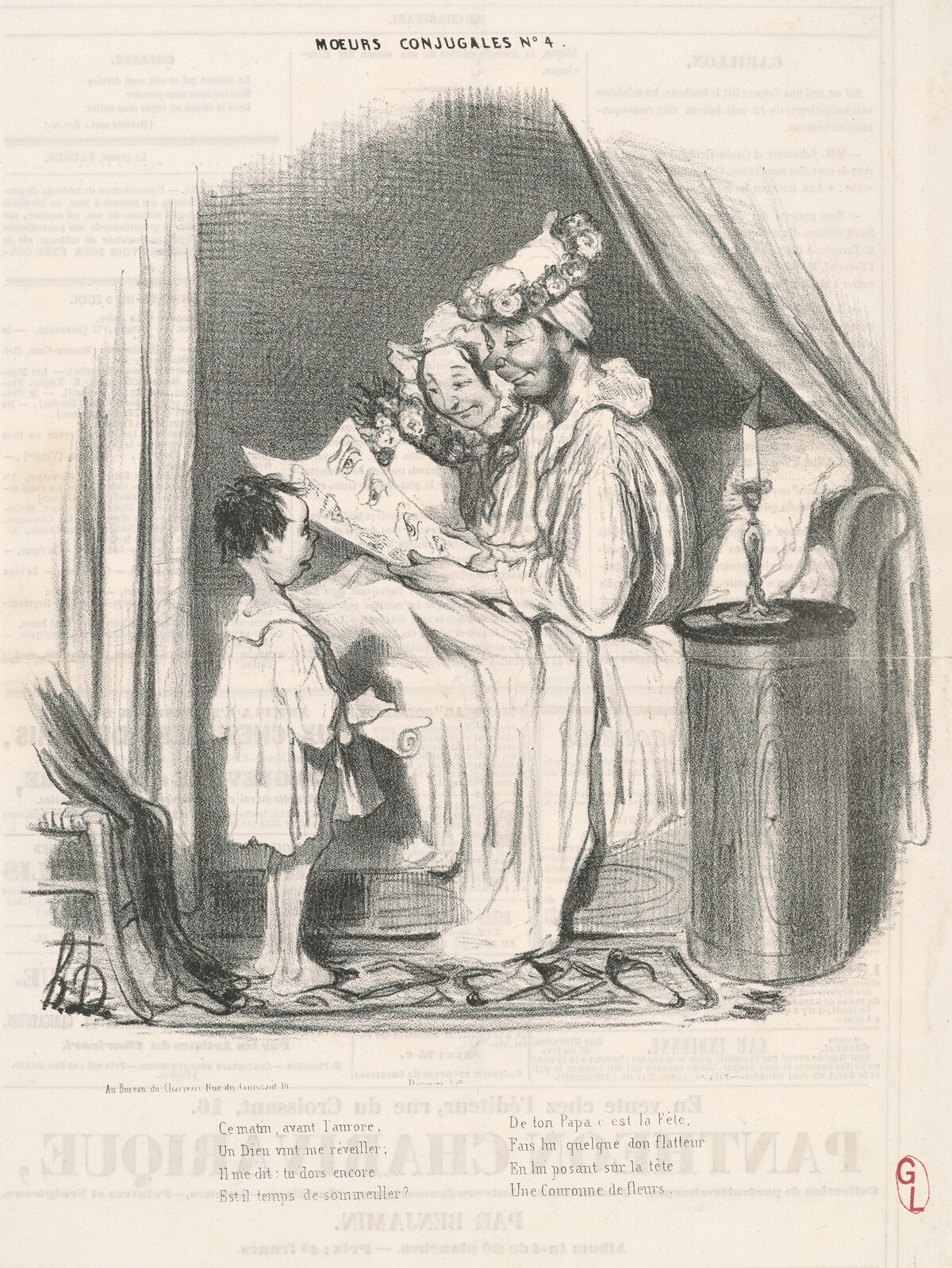Ce matin avant l'aurore... by Honoré Daumier