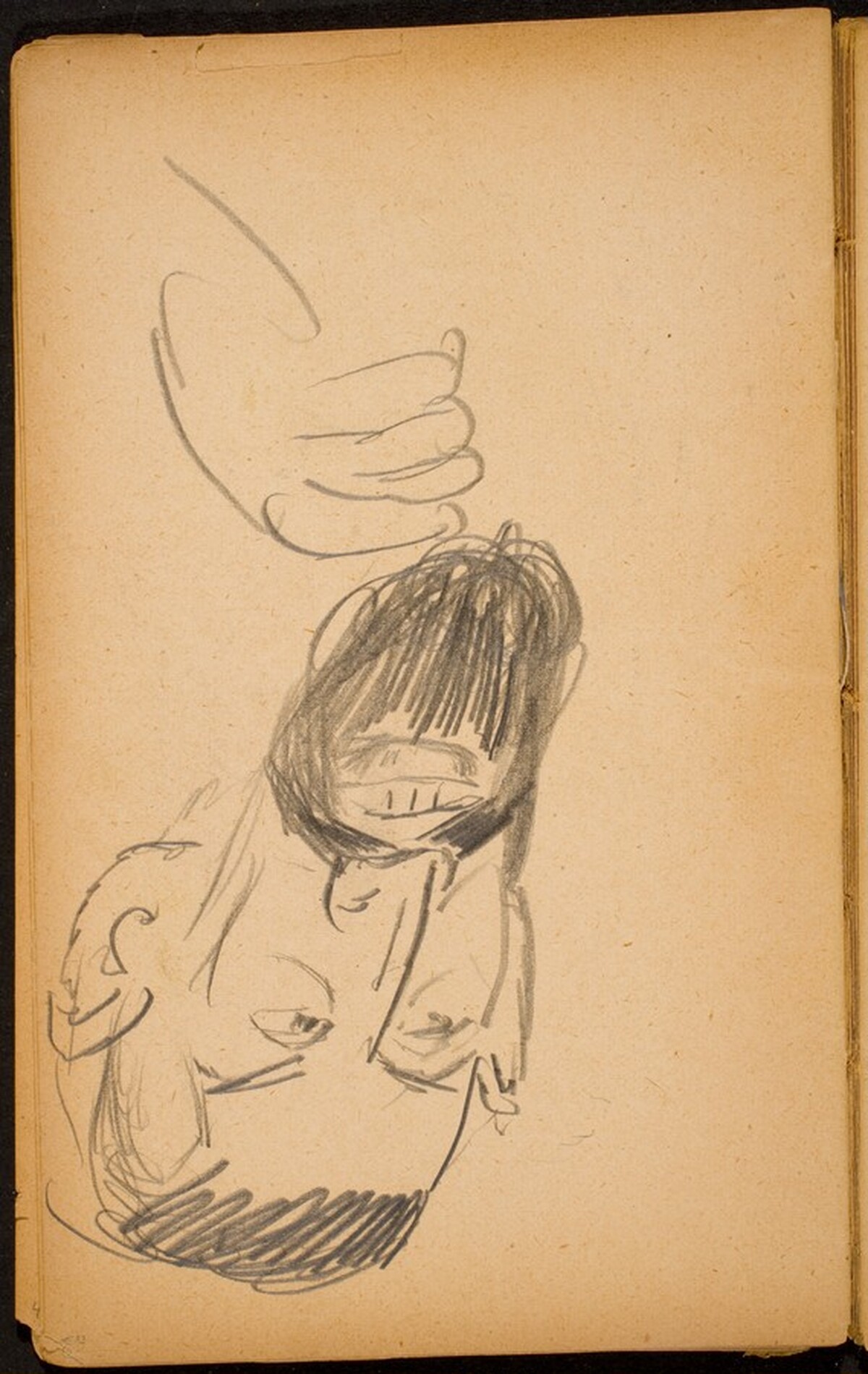 Männliche Bildnisstudie (Male Portrait with Beard) [p. 54] by Max Beckmann