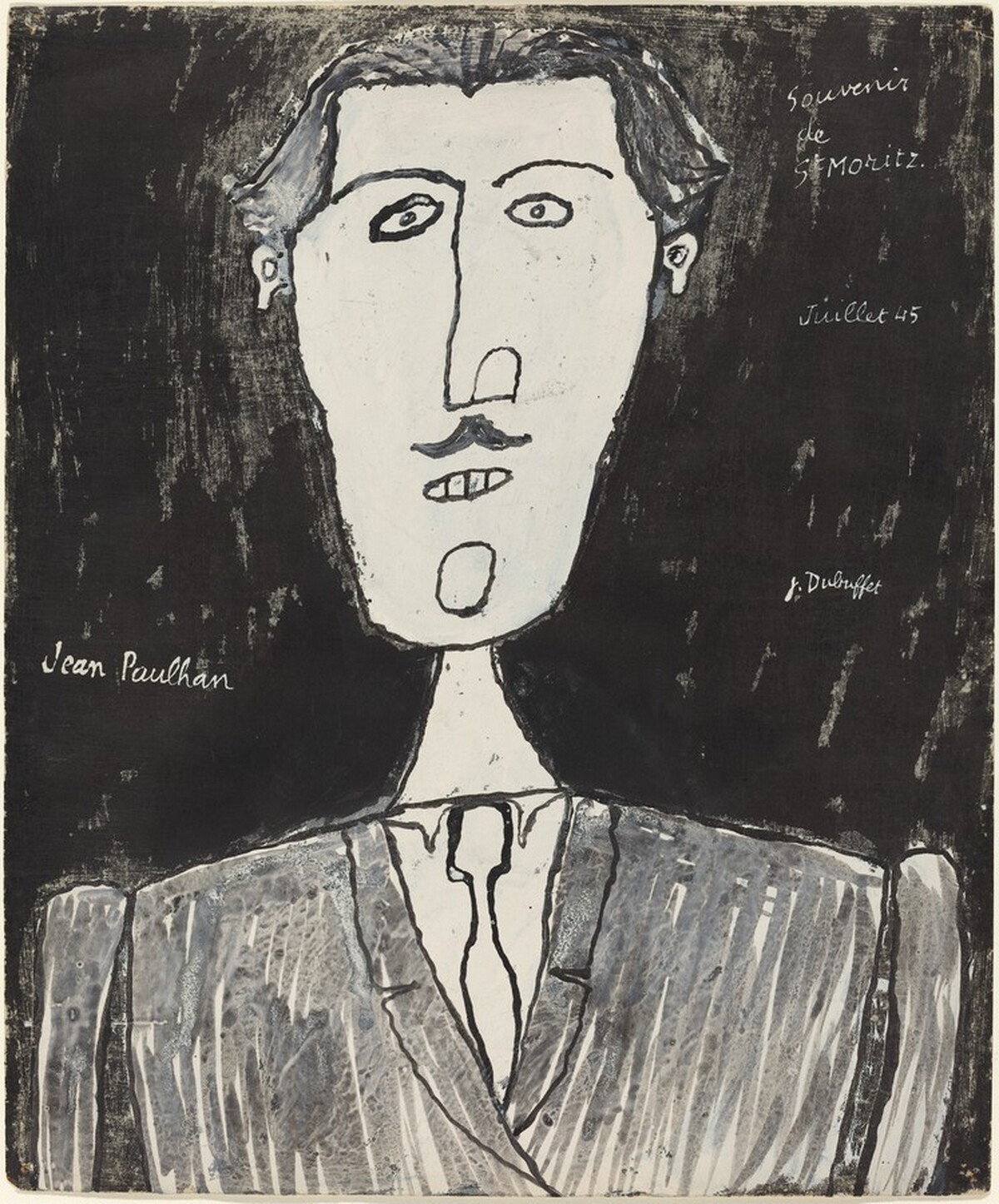 Jean Paulhan by Jean Dubuffet