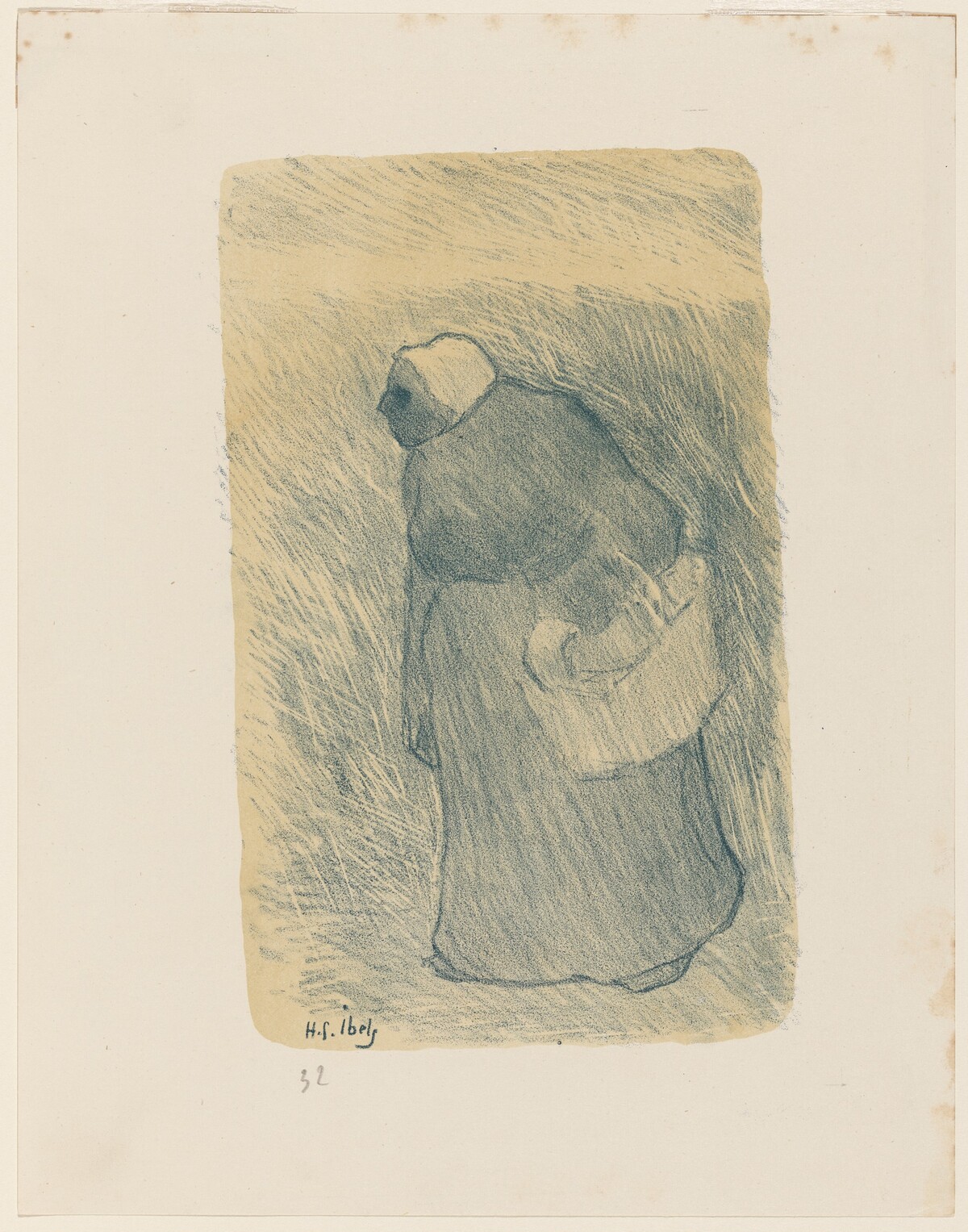 Paysanne avec pannier by Henri-Gabriel Ibels