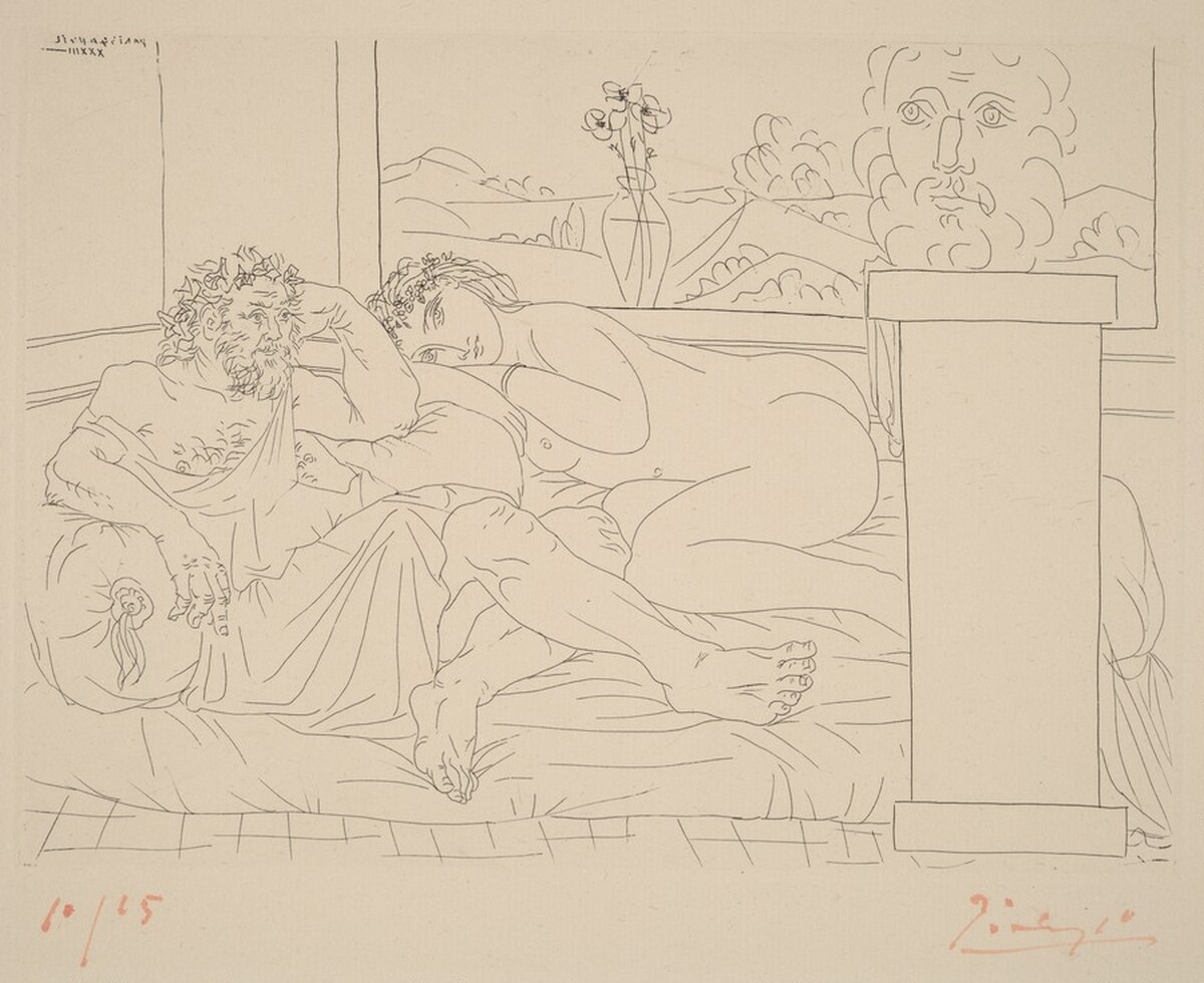 Sculptor at Rest IV (Le repos du sculpteur IV) by Pablo Picasso