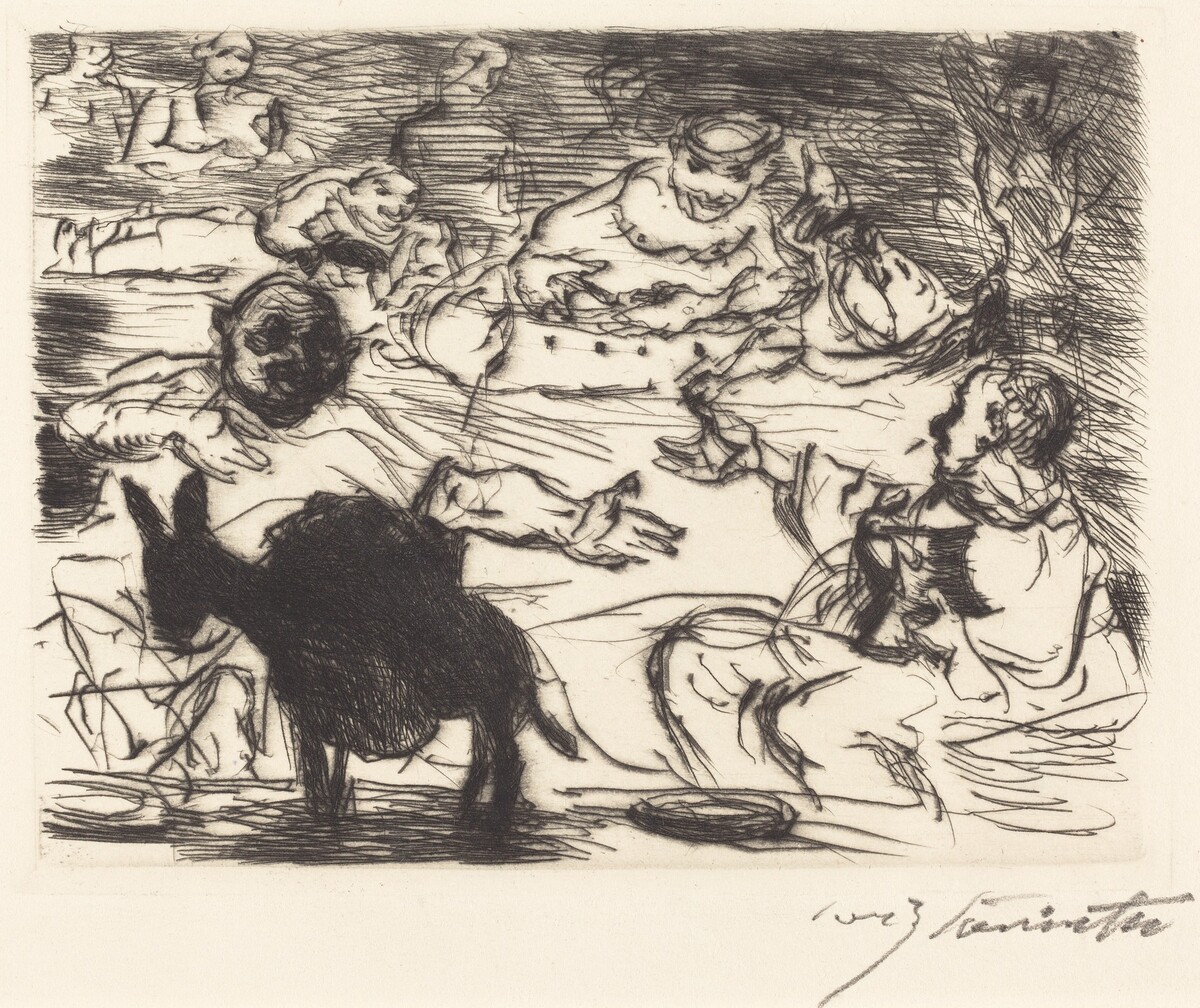 Das Gastmahl des Trimalchio: pl. V (The Banquet of Trimalchio: pl. V) by Lovis Corinth