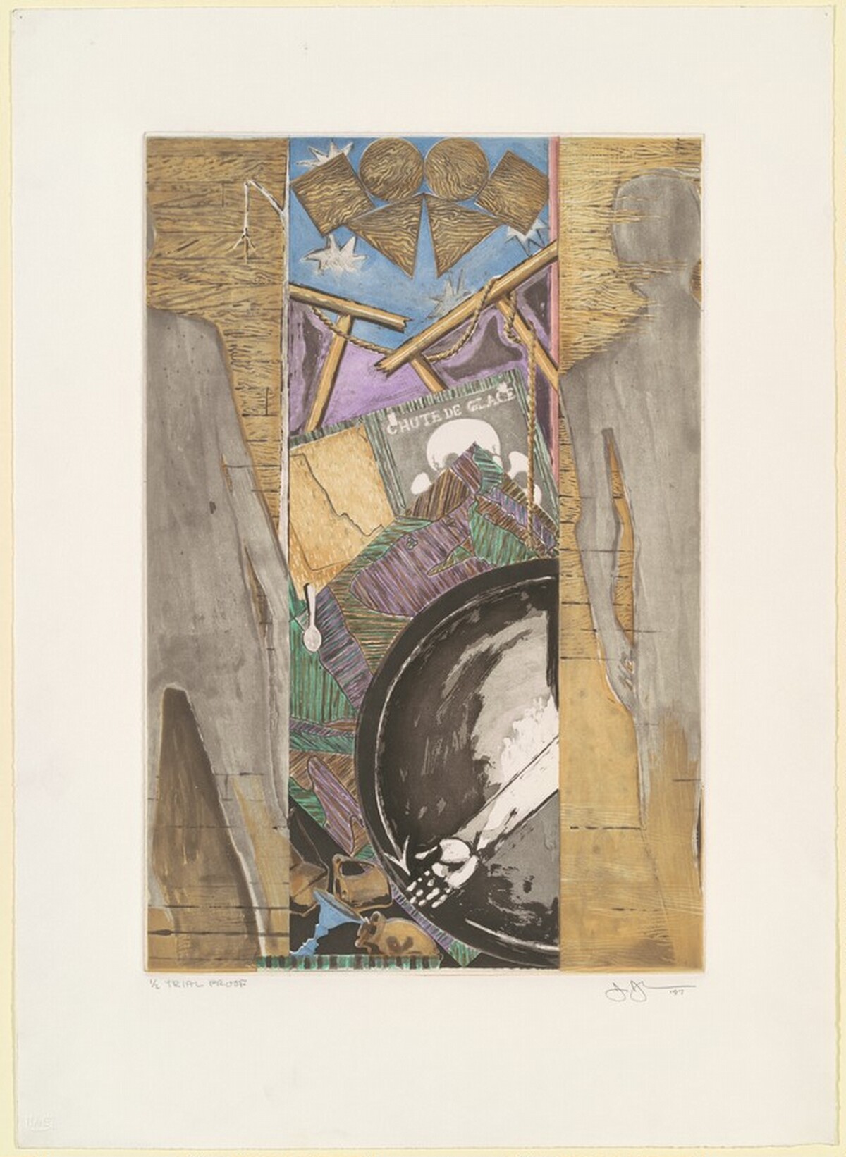 The Seasons (Fall) [trial proof] by Jasper Johns
