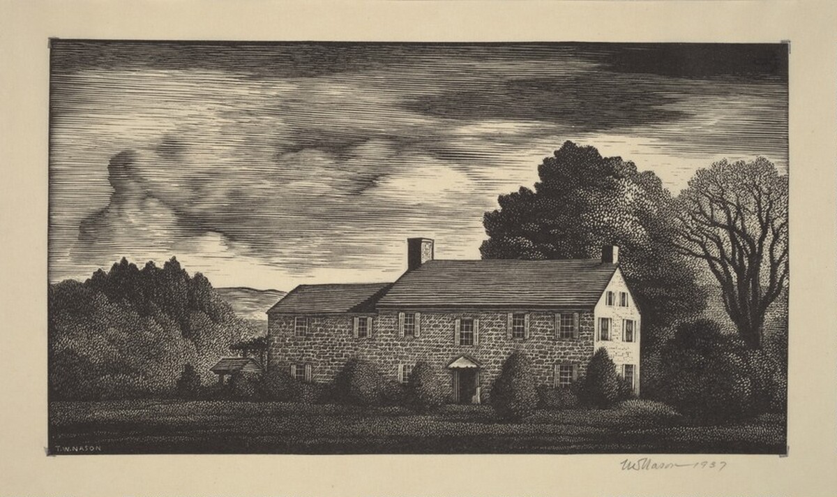 Bucks County Farmhouse by Thomas W. Nason