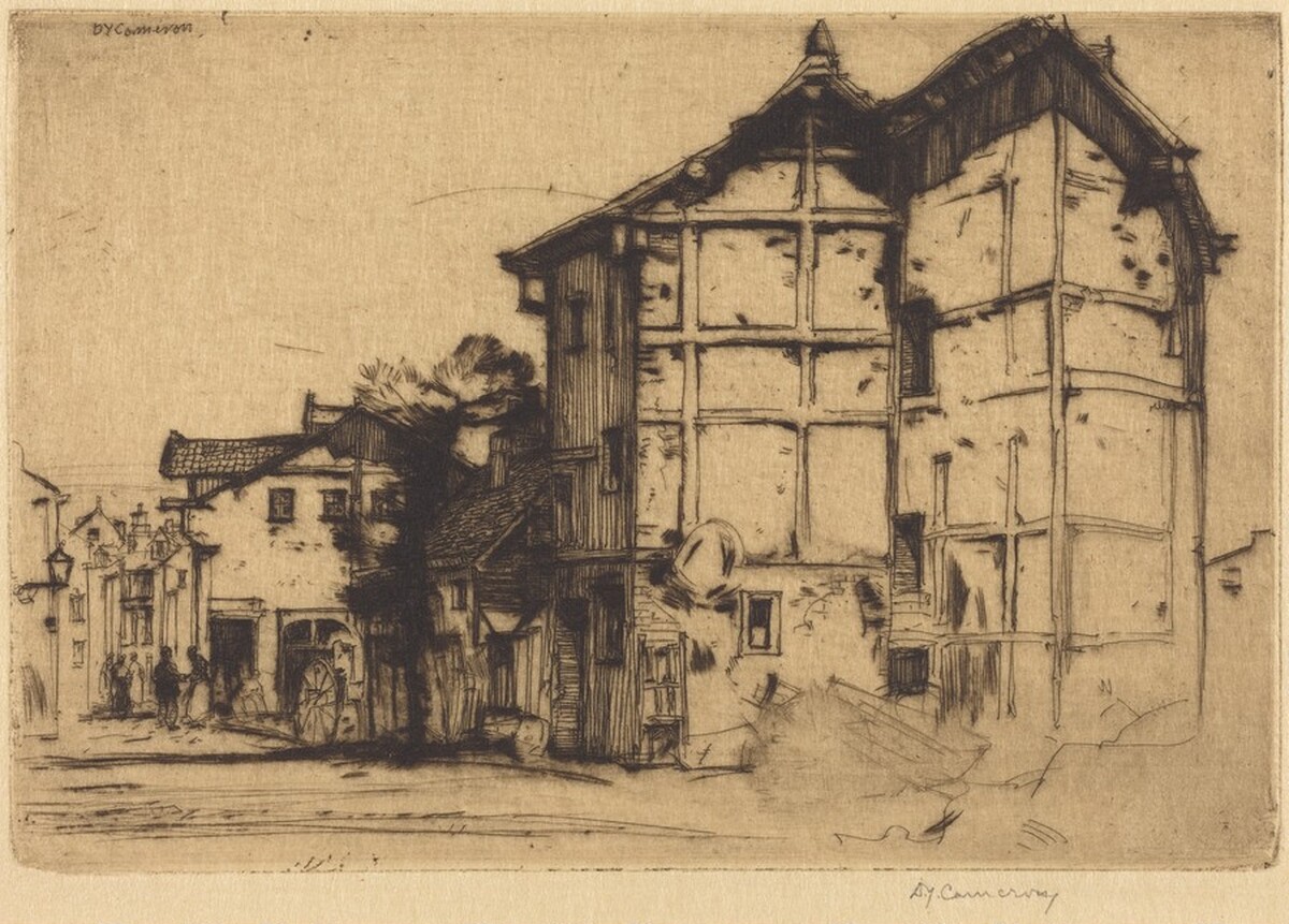 Sketch in La Roche by David Young Cameron