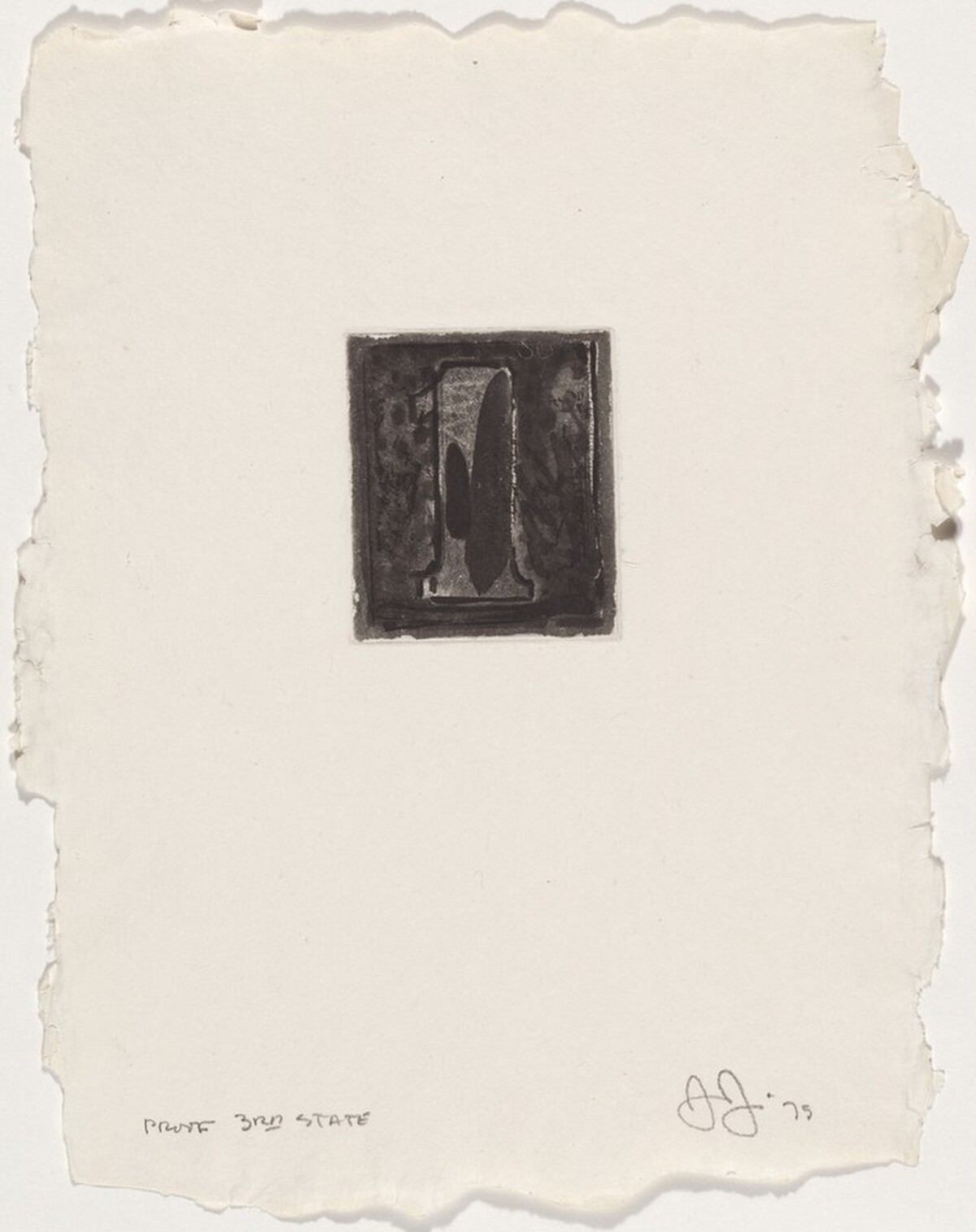 1 [proof of 3rd state] by Jasper Johns
