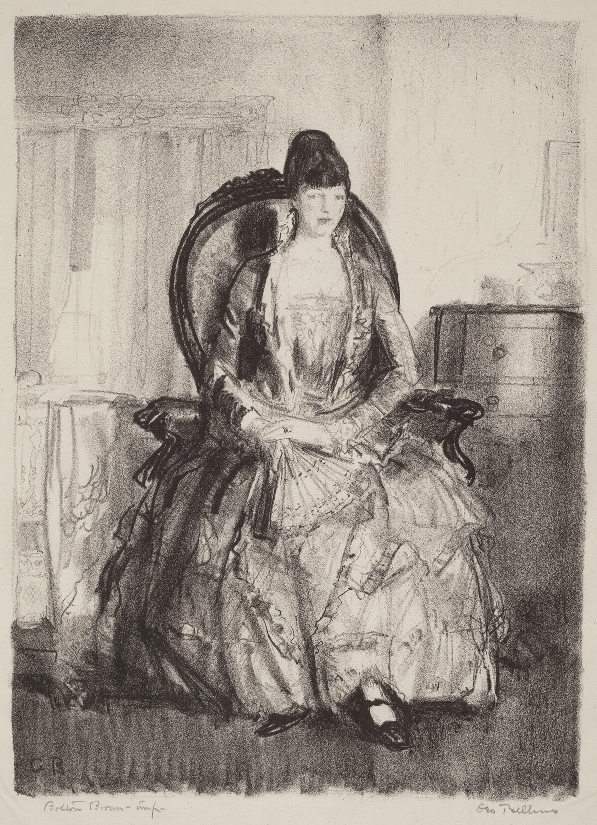 Lady with a Fan by George Bellows