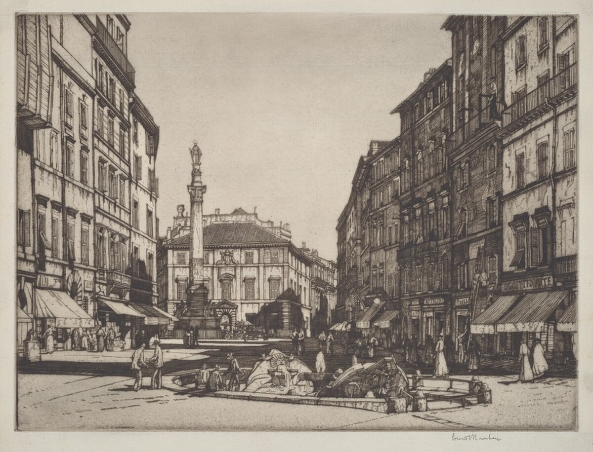 Piazza di Spagna, Rome by Louis Conrad Rosenberg