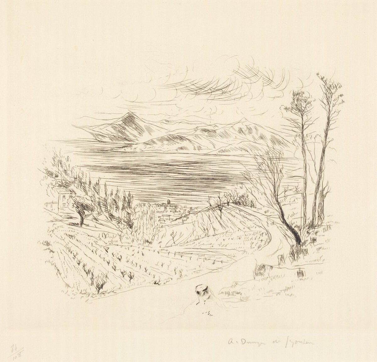 Saint-Tropez Landscape (Paysage Tropezien) by André Dunoyer de Segonzac