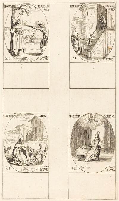 Edmund, King of England, Martyr; Presentation of the Virgin; St. Columban; St. Cecelia