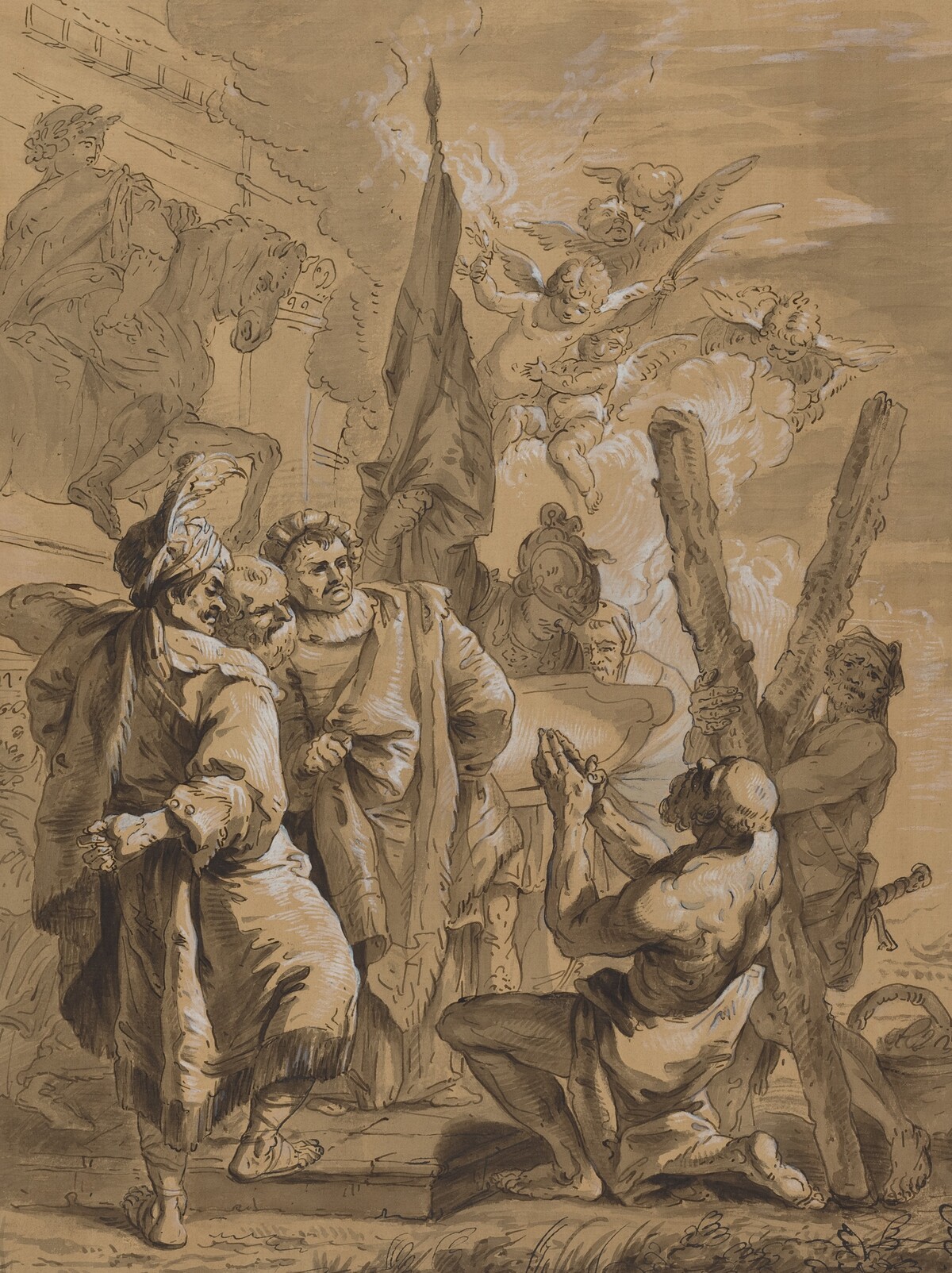 Martyrdom of Saint Andrew by Follower of Francesco Fontebasso