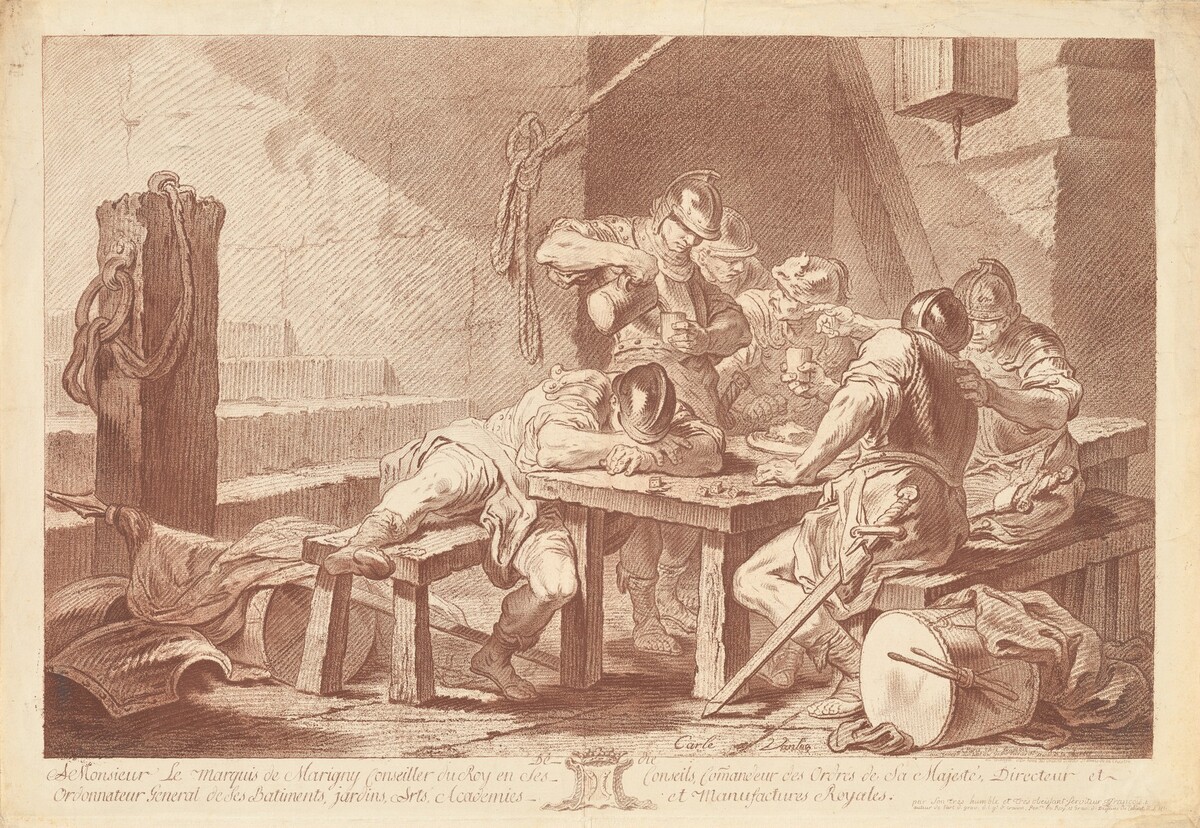 Guardhouse by Jean-Charles François after Carle Van Loo