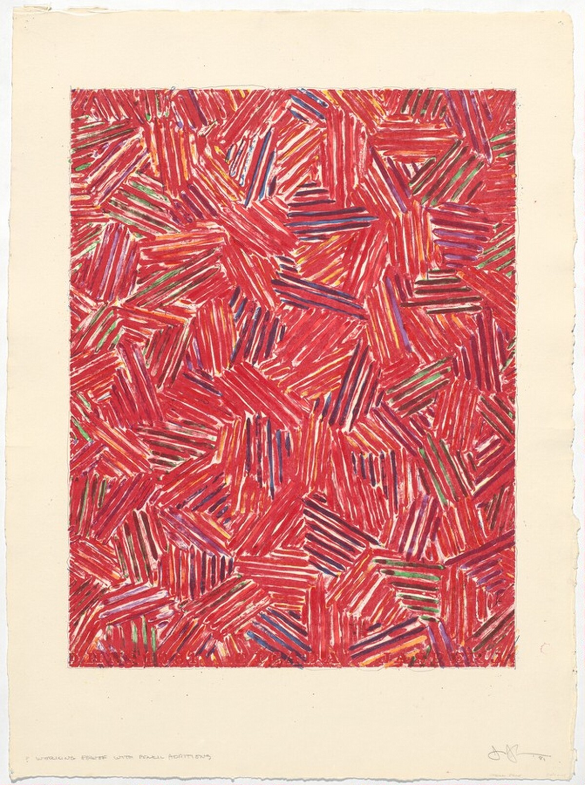 Cicada [working proof] by Jasper Johns