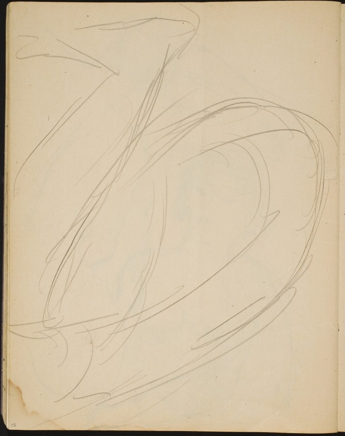 Flüchtige Studie eines hockenden Aktes (Sketch of a Seated Nude)[p. 28] by Max Beckmann