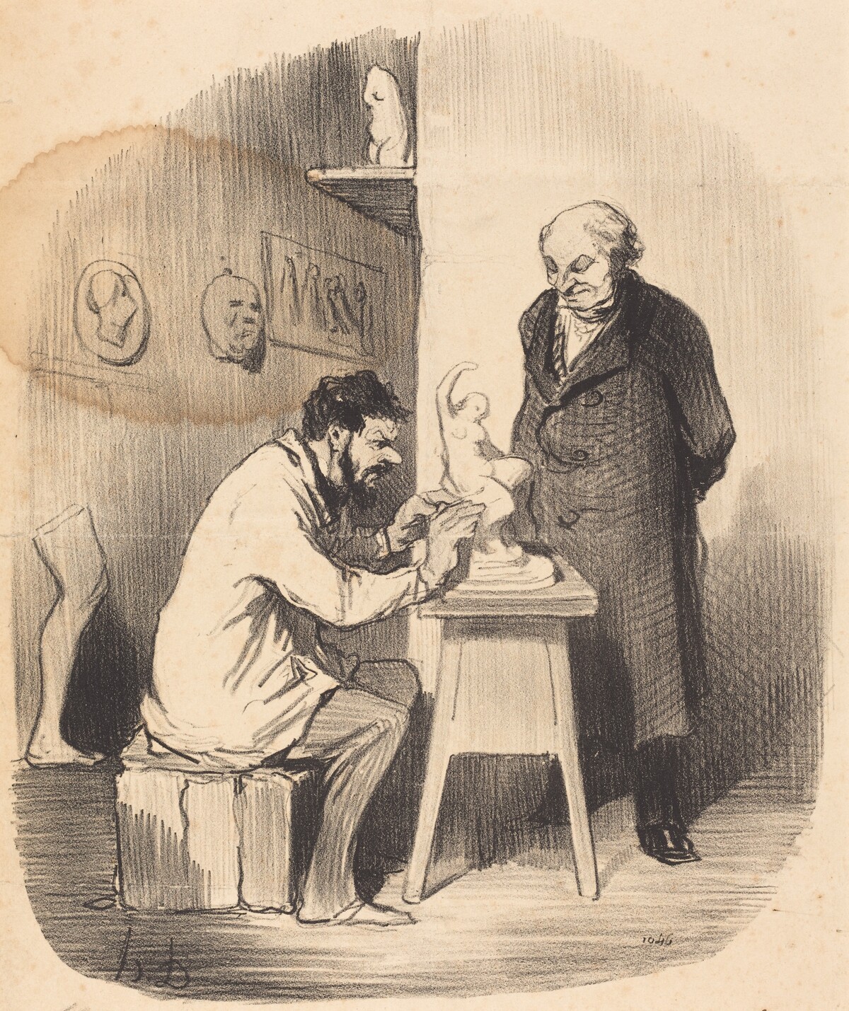 Faudra que je vous fasse faire un jour... by Honoré Daumier