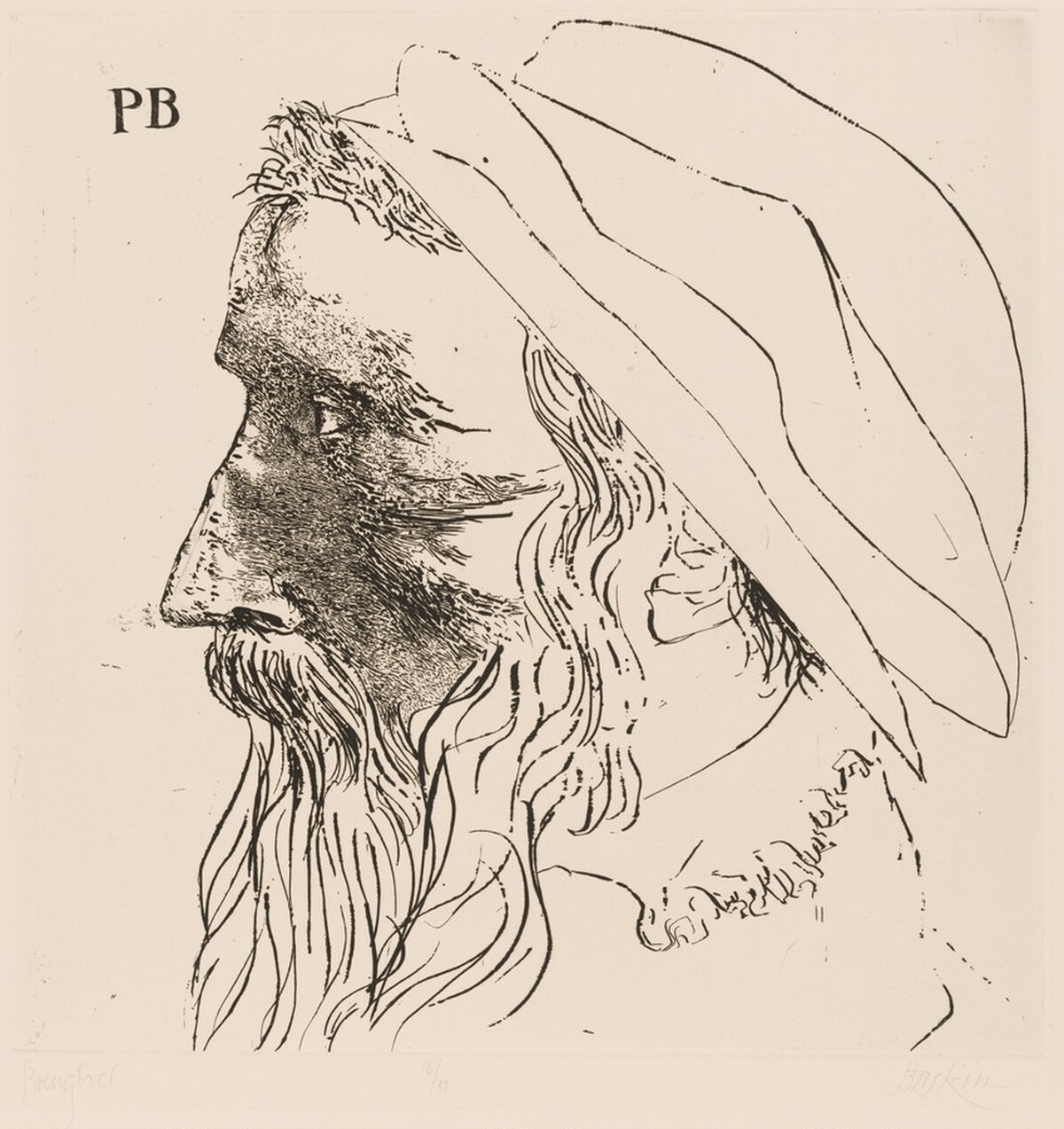 Pieter Breughel, Flemish, 1525-1569 by Leonard Baskin
