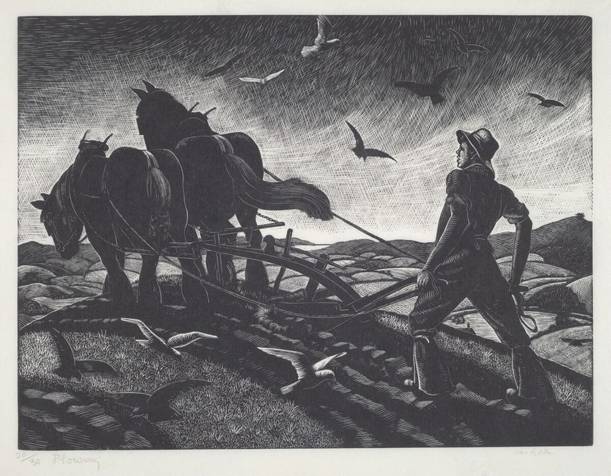 Plowing by Clare Leighton