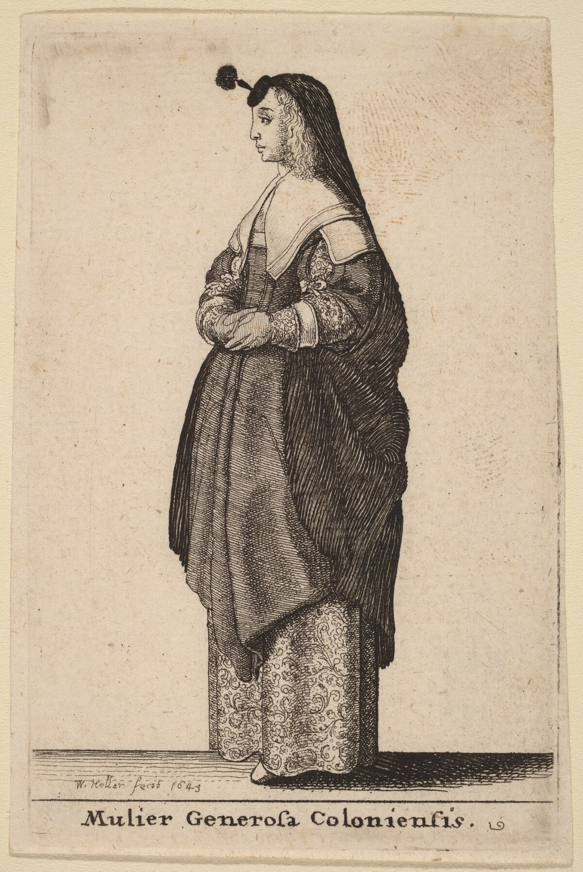 Mulier Generosa Coloniensis by Wenceslaus Hollar