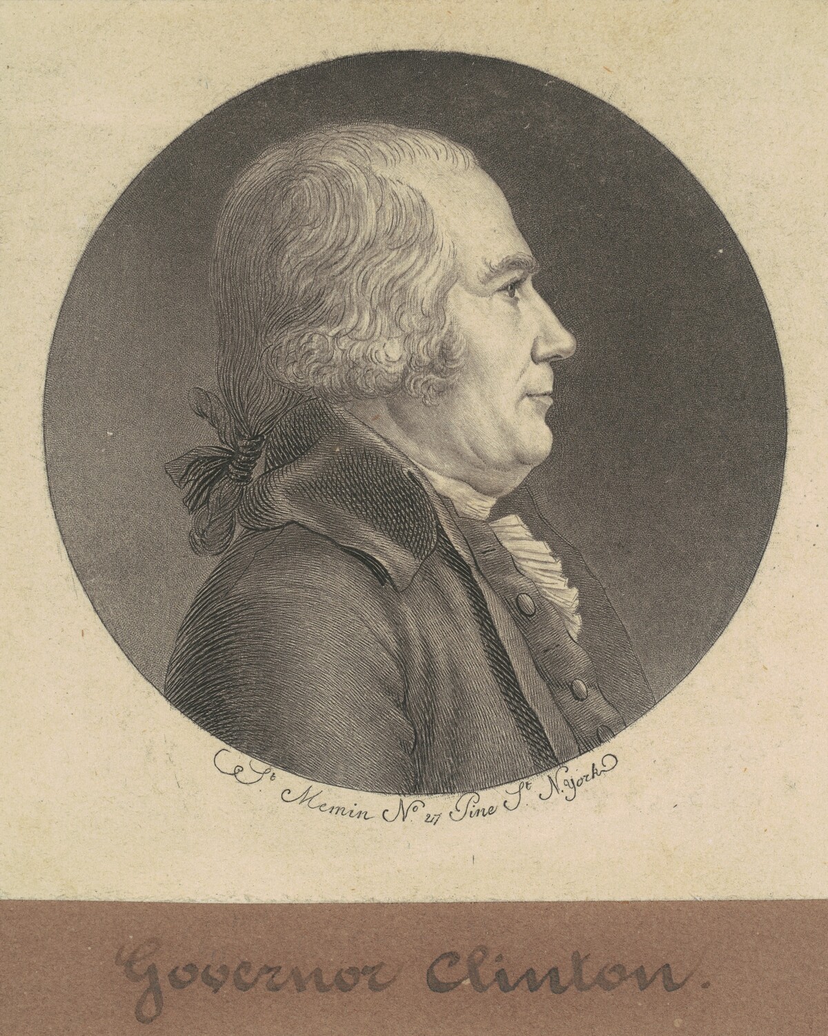 George Clinton by Charles B. J. Févret de Saint-Mémin