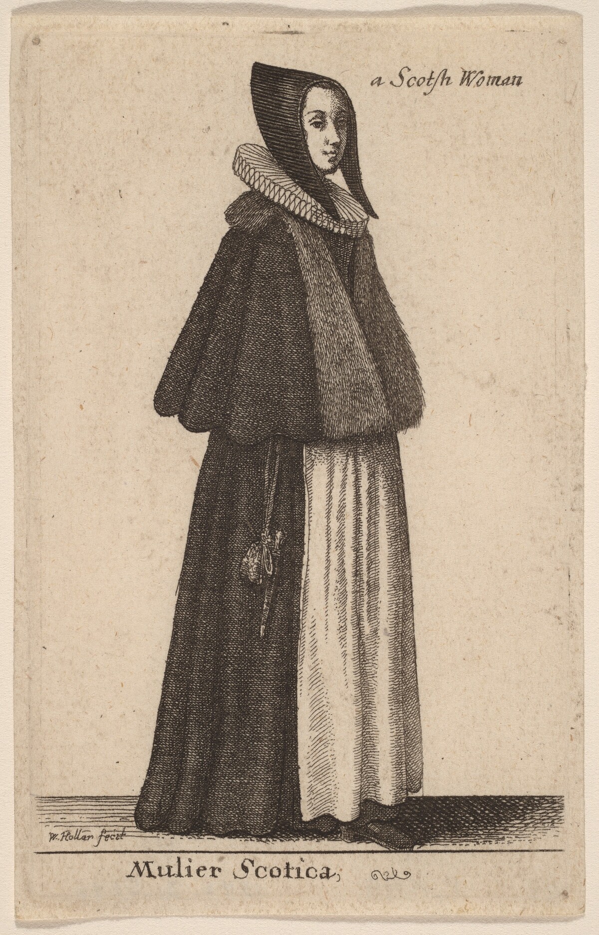 Mulier Scotica by Wenceslaus Hollar