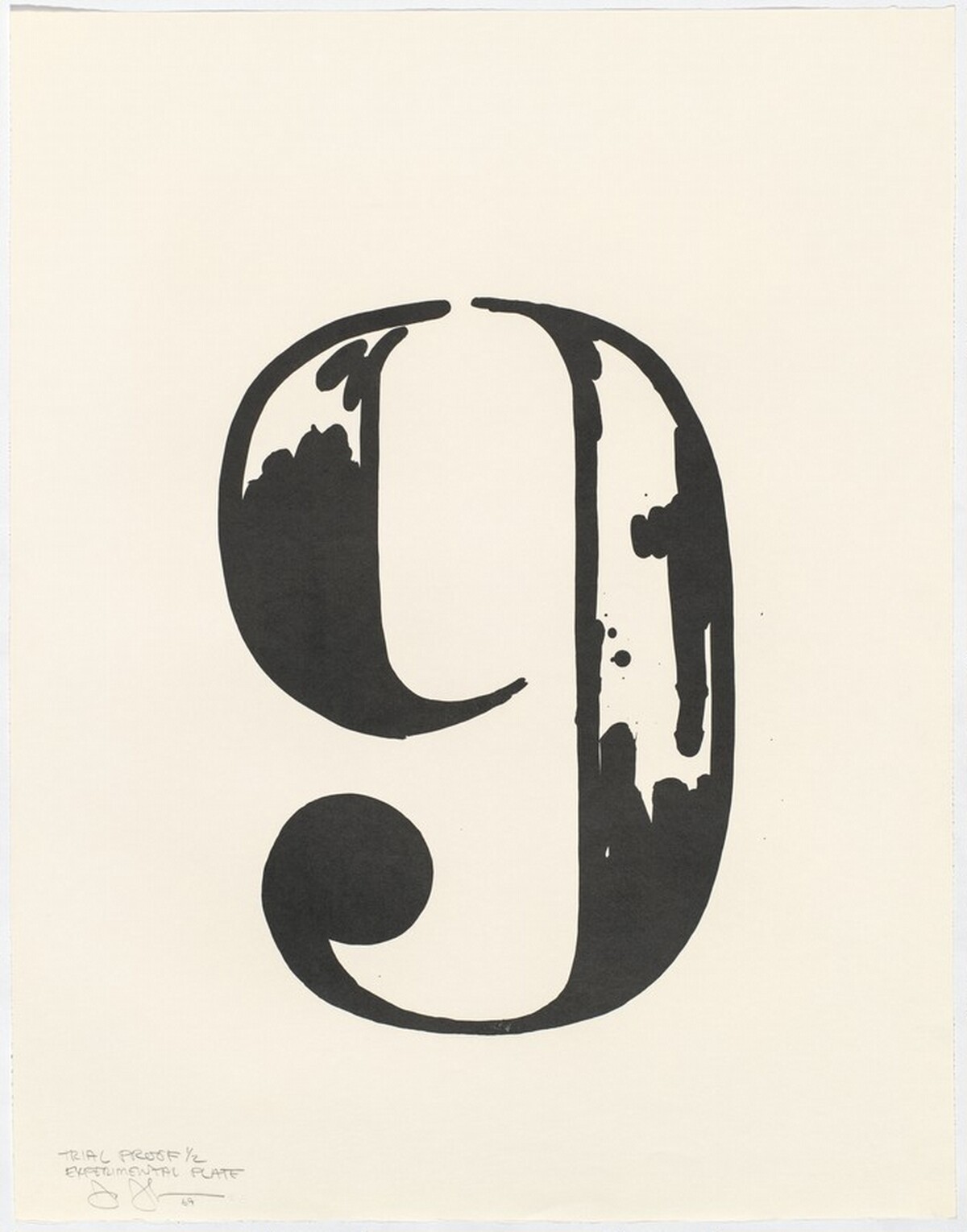 Figure 9 [trial proof] by Jasper Johns