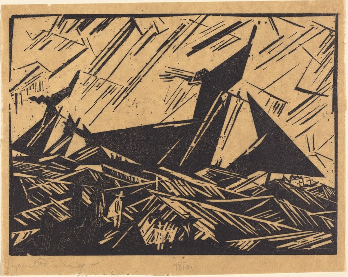 Yacht Racing (Jacht Wettsegeln) by Lyonel Feininger