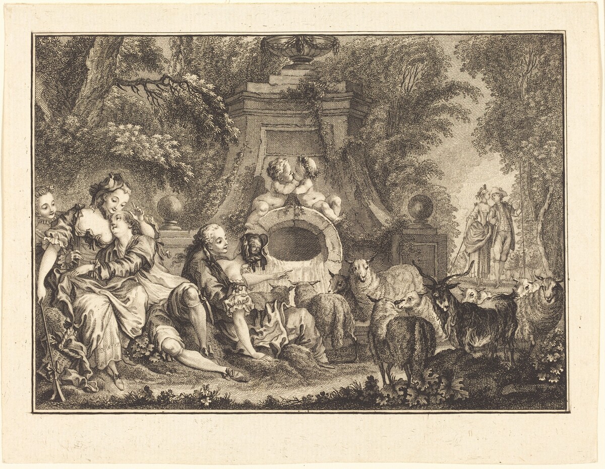 Country Pleasures by Joseph de Longueil after Charles Eisen
