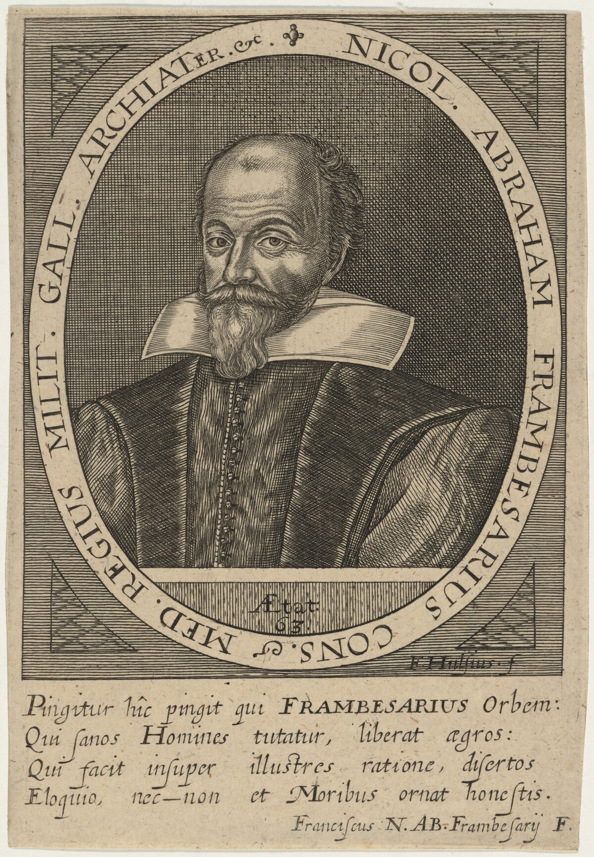 Nicolas Abraham de la Framboisiere by Frederik van Hulsen