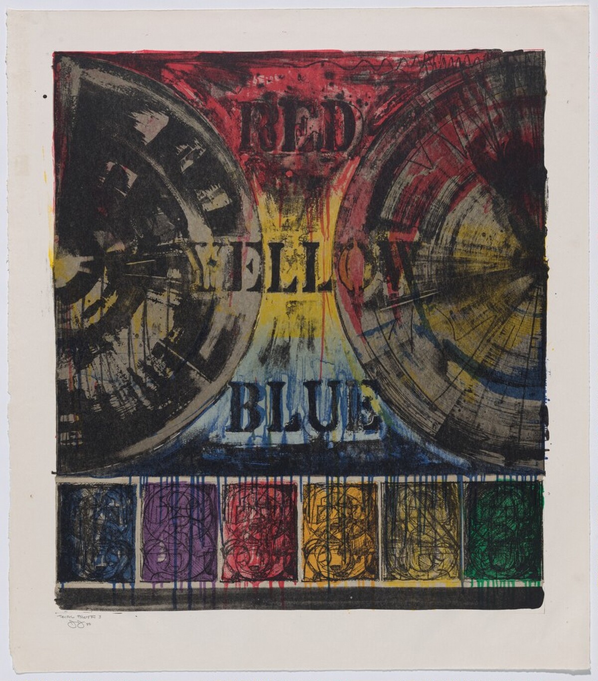 Untitled [trial proof 3] by Jasper Johns