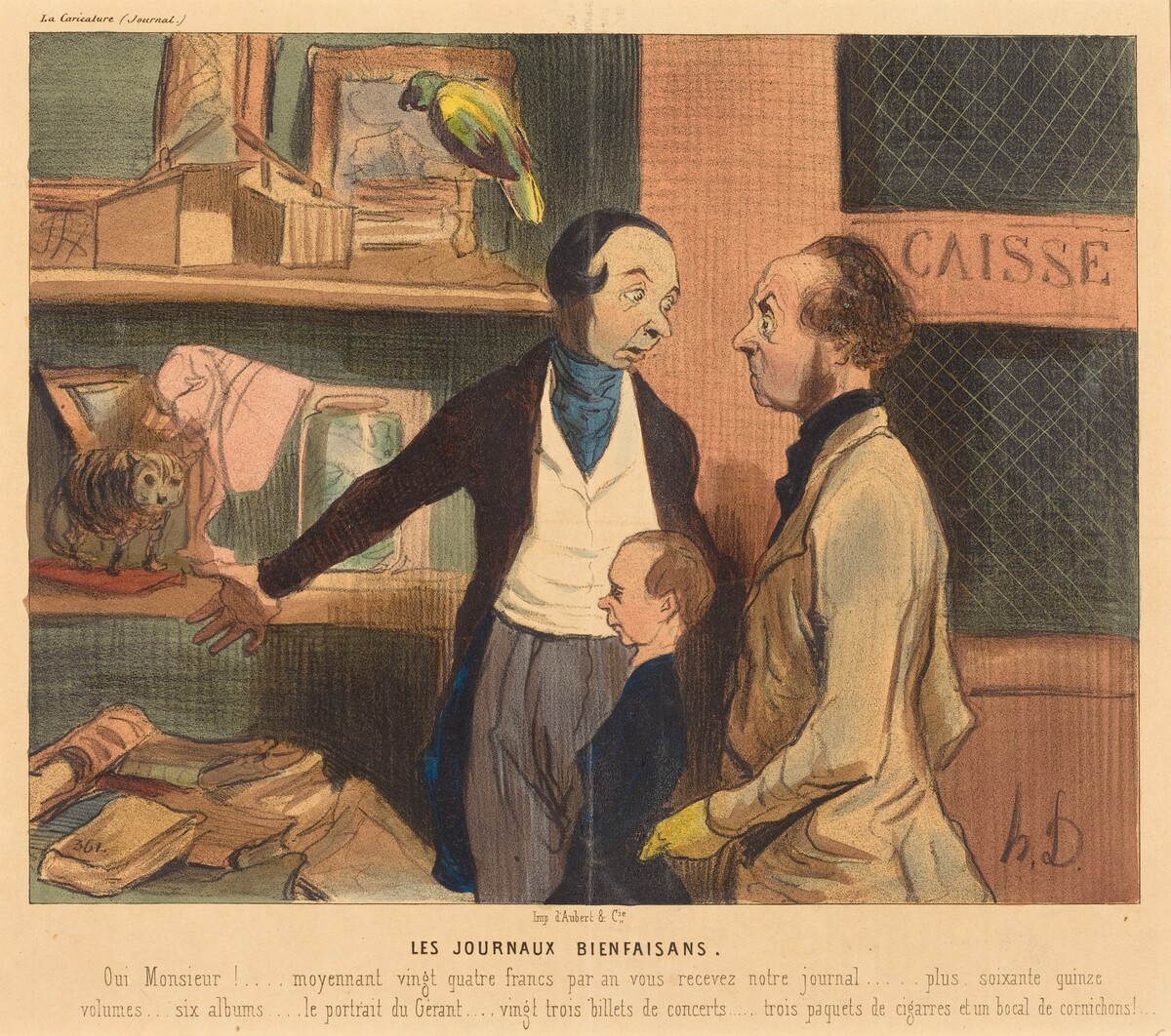 Les Journaux bienfaisans by Honoré Daumier