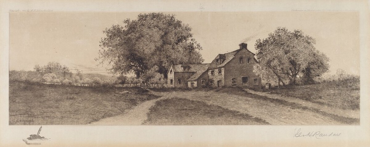 Old Mansion on the Hudson Where Dr. Schuckberry Wrote "Yankee Doodle" by G. H. Randall