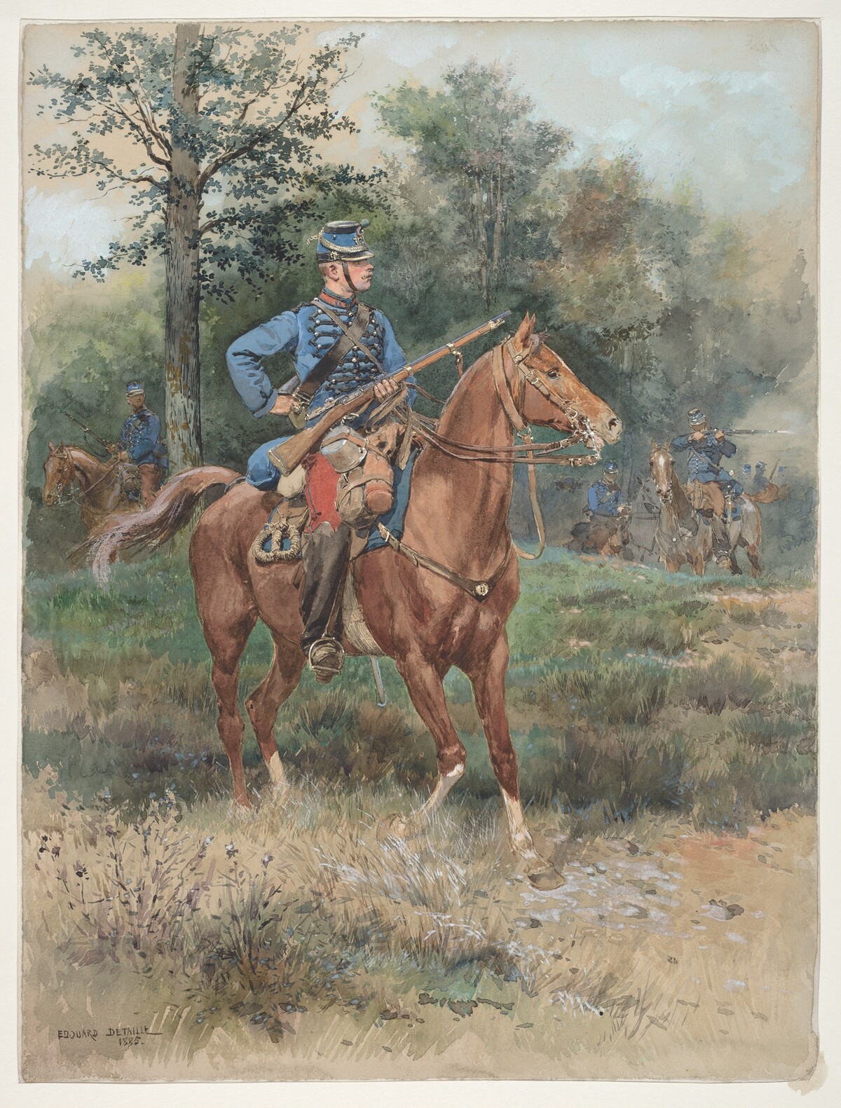 Chasseur à Cheval (Soldier on Horseback) by Jean-Baptiste-Edouard Detaille