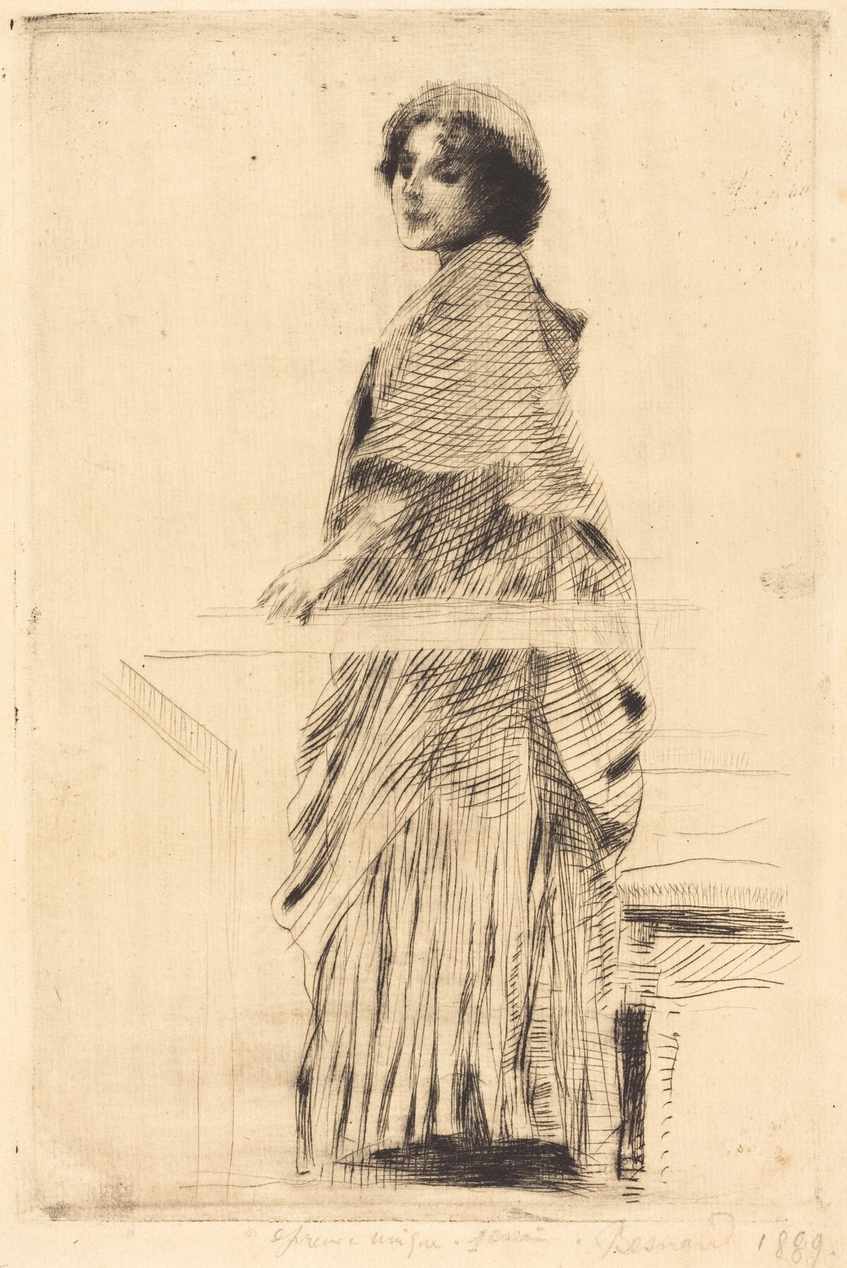Woman in a Cape (La femme à la pèlerine) by Albert Besnard