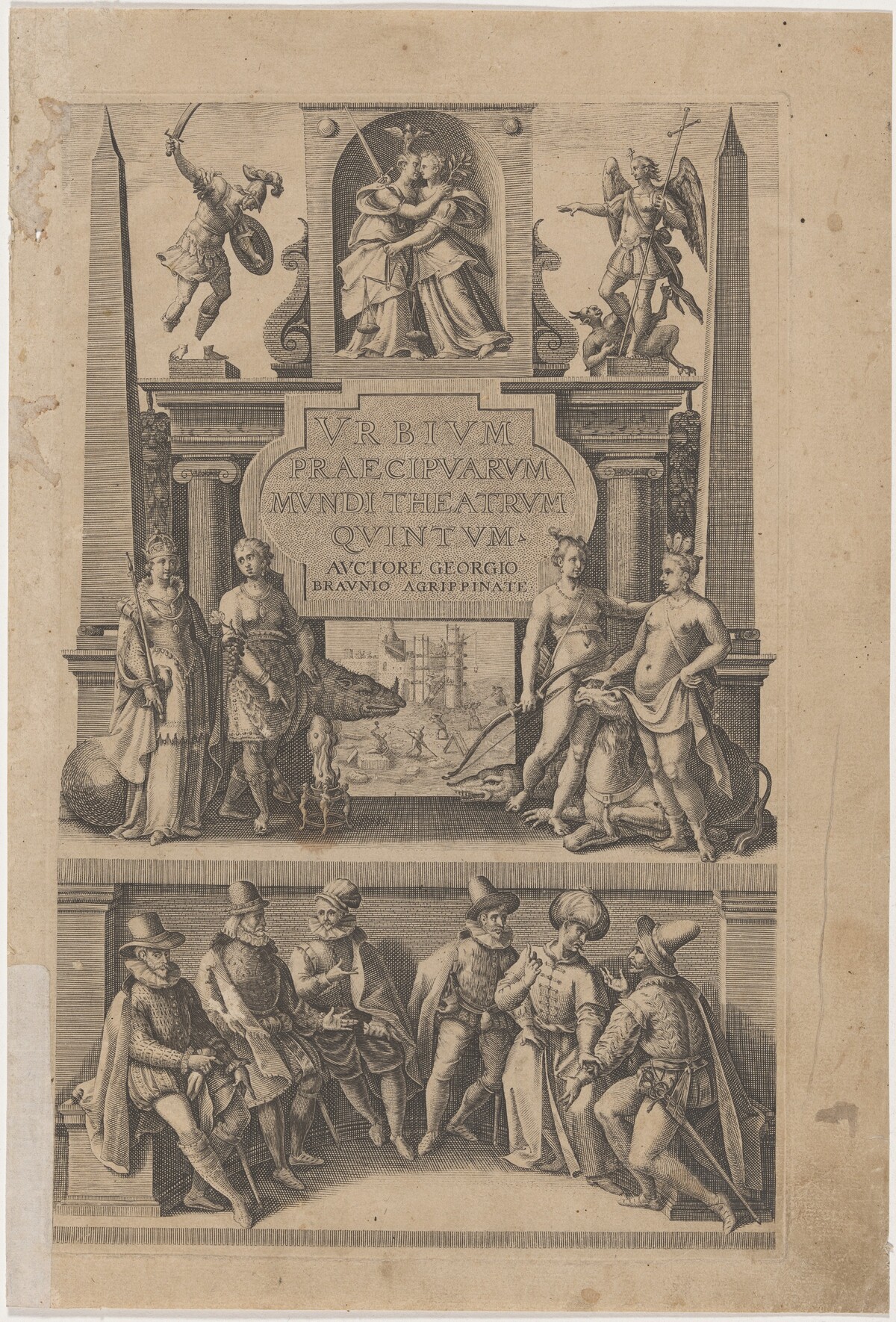 Title Page to Urbium Praecipuarum Mundi Theatrum Quintum by Unknown Artist