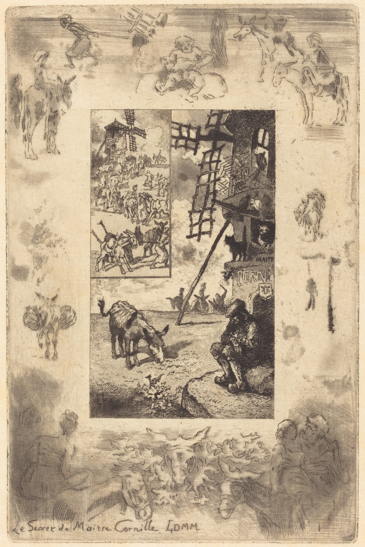 Le Secret du Mâitre Cornille (The Secret of Master Cornille) by Félix-Hilaire Buhot
