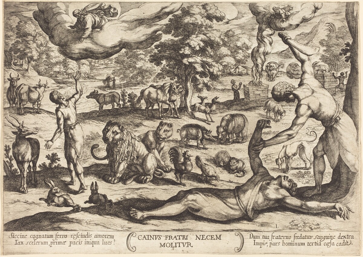 Cain Kills His Brother Abel by Antonio Tempesta
