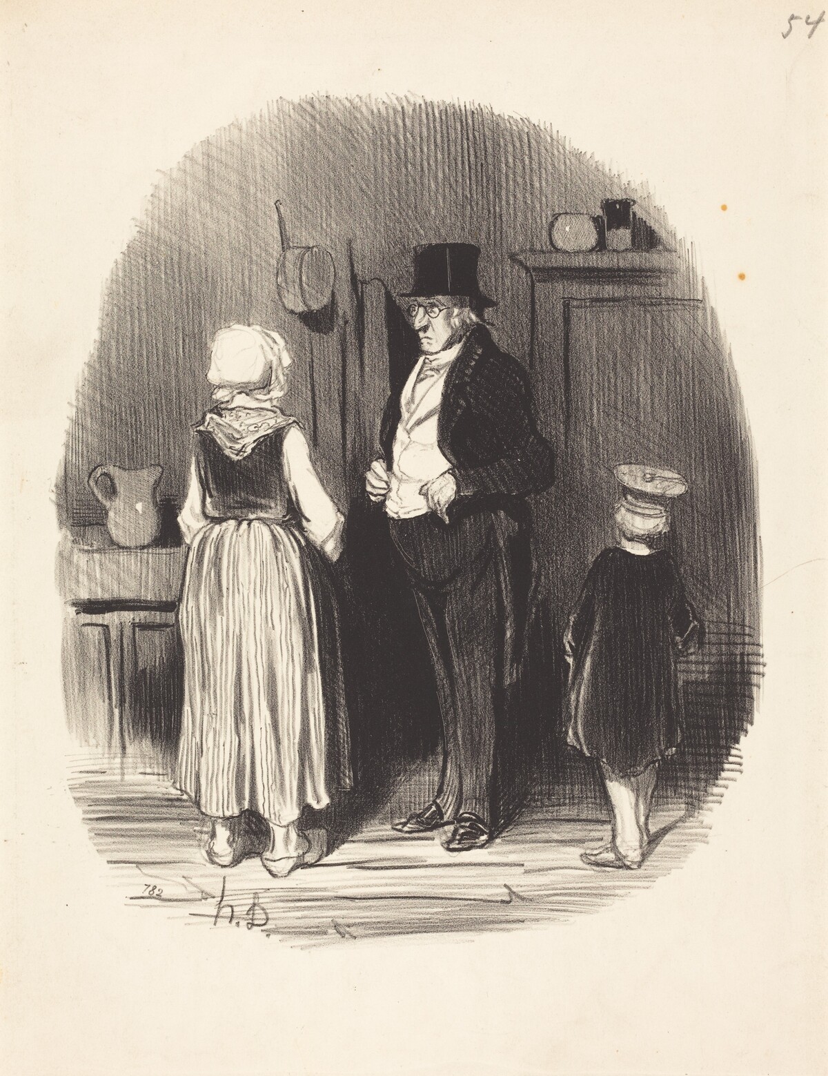 Comment!... tous mes moutons sont morts... by Honoré Daumier