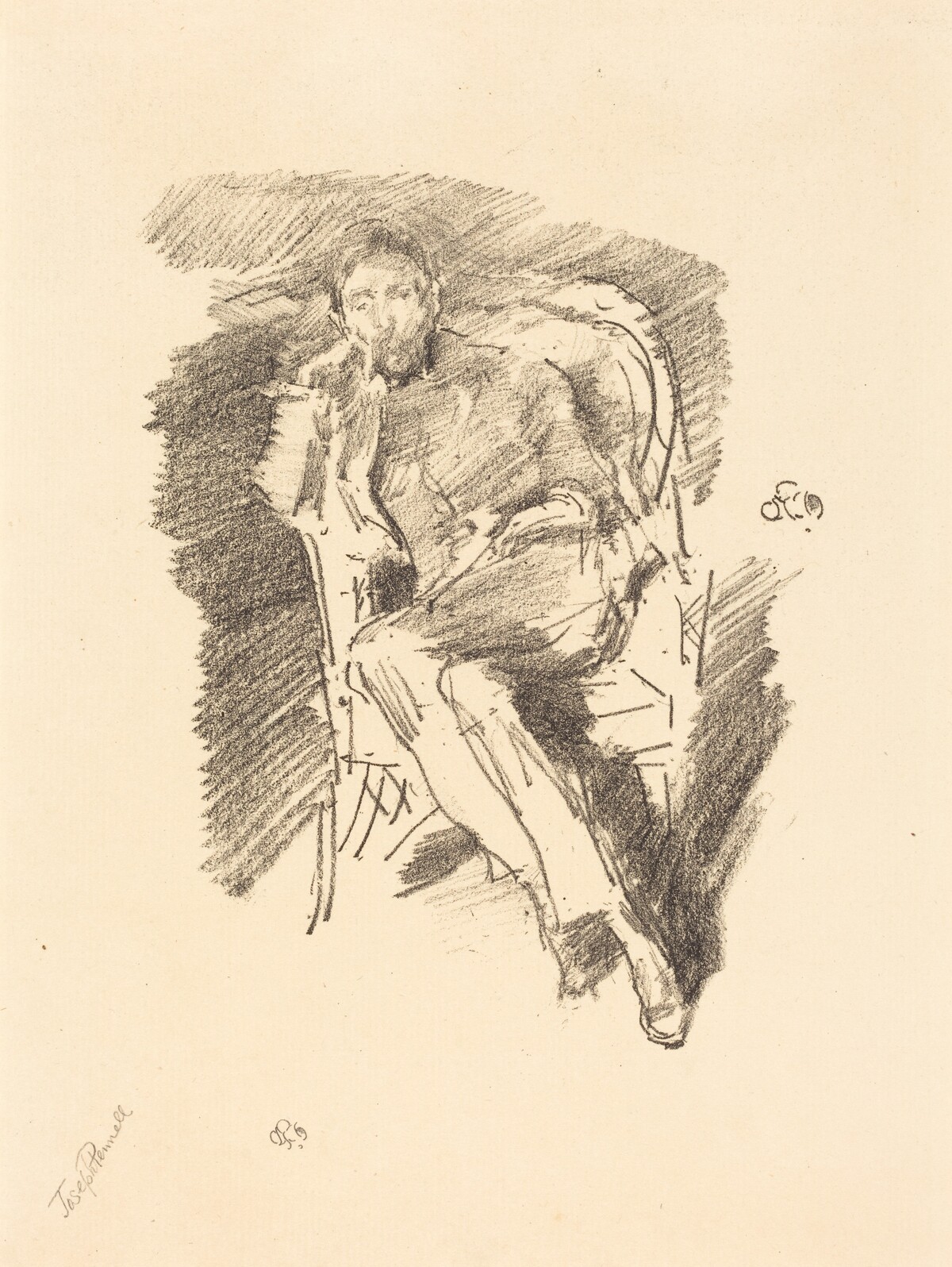 Firelight: Joseph Pennell, No. 2 by James McNeill Whistler
